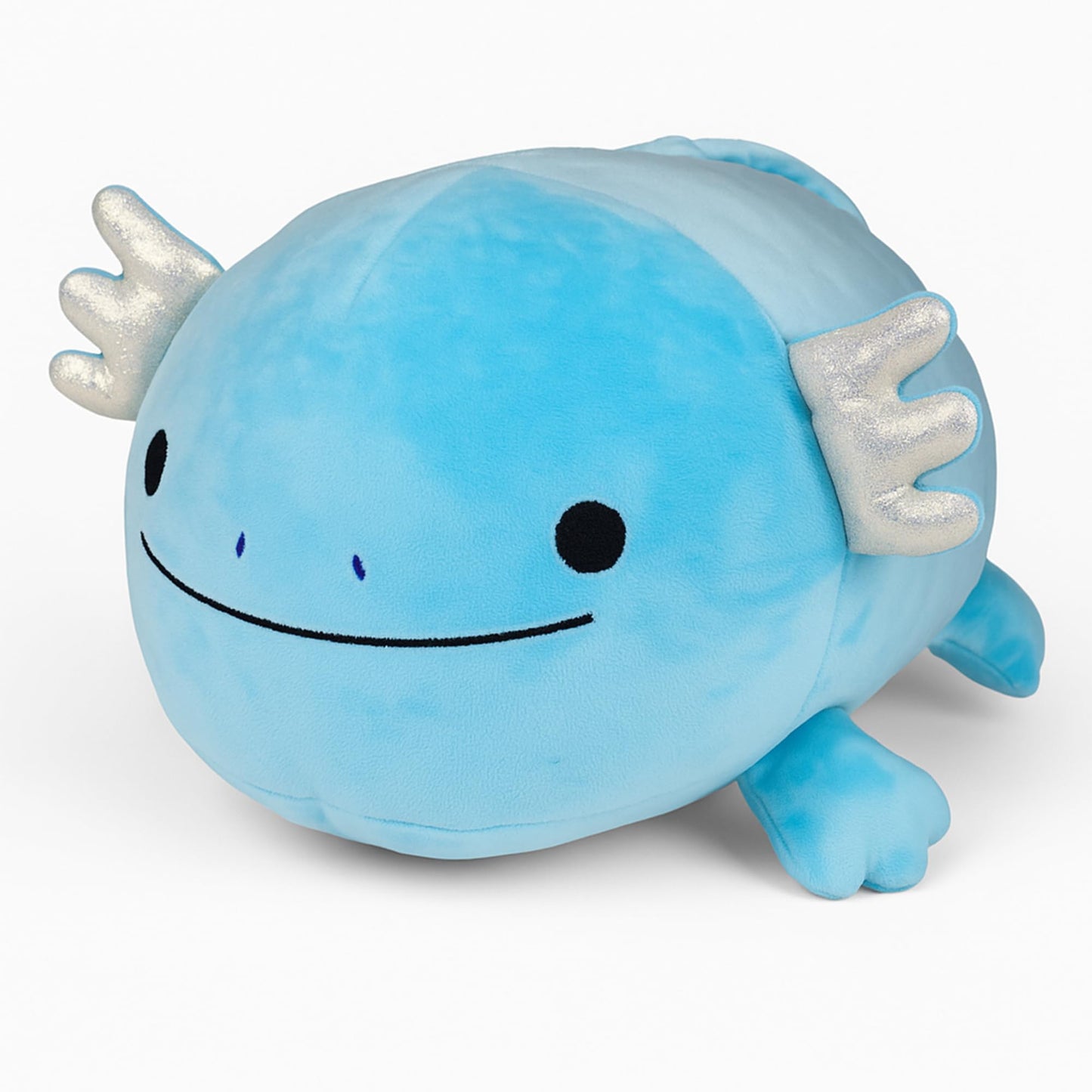 Pineapple Axolotl Plush Toy, 24" Axolotl Stuffed Animal Plushie, Giant Squish Toy, Cute Plushies Kawaii, Gifts for Kids, Girls, Boys, Toddlers (Blue)