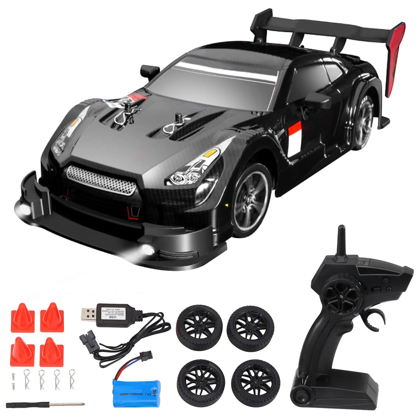 GoolRC RC Drift Car 1/16 RC Car Remote Control Car 2.4GHz 4WD 30km/h RC Race Car High Speed Kids Gift RTR RC Cars for Boys Waterproof Electric Car Toy Car