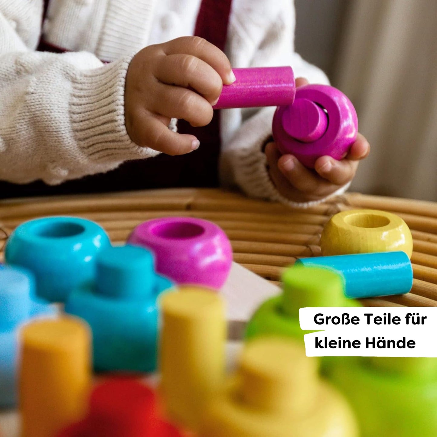 HABA Rainbow Whirls Pegging Game (Made in Germany)