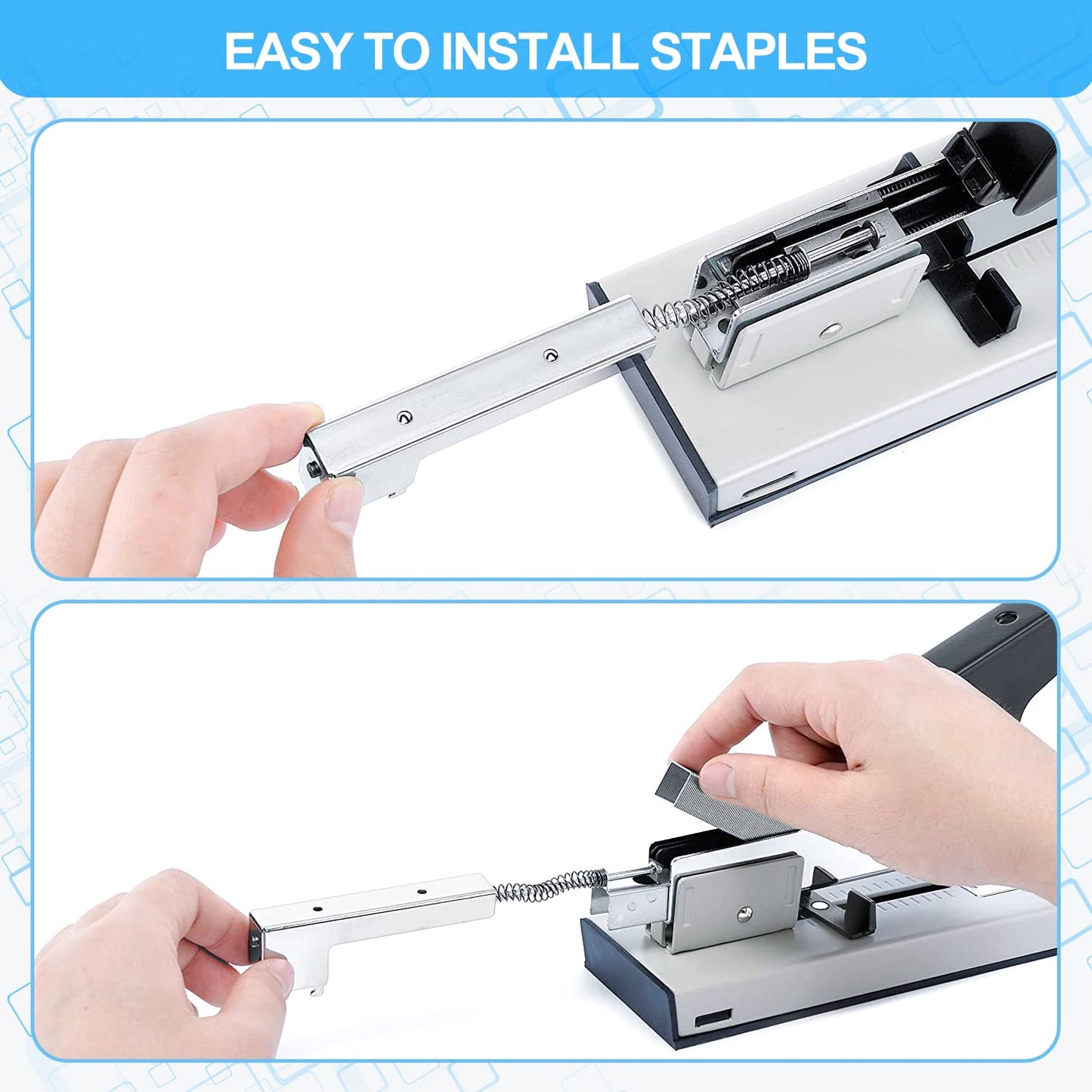 Heavy Duty Stapler,240 Sheet Capacity Office Stapler,Nextlifei Effortless Desk Stapler with 4000 Heavy Duty Staples,Large Stapler for Binding Documents,Leathers,Professional Staple Remover Included
