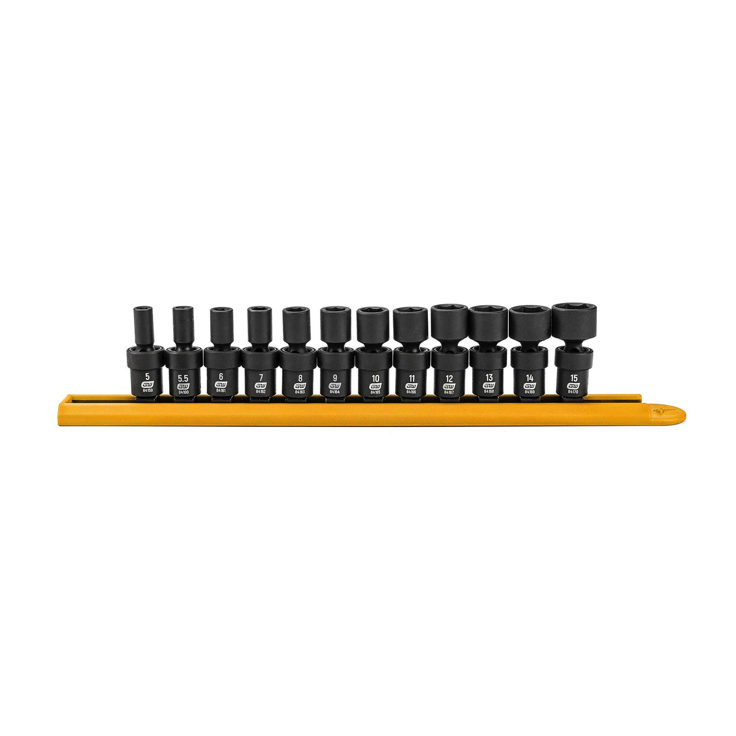 GEARWRENCH 12 Piece 1/4" Drive 6 Point Standard Universal Impact Metric Socket Set | 84905