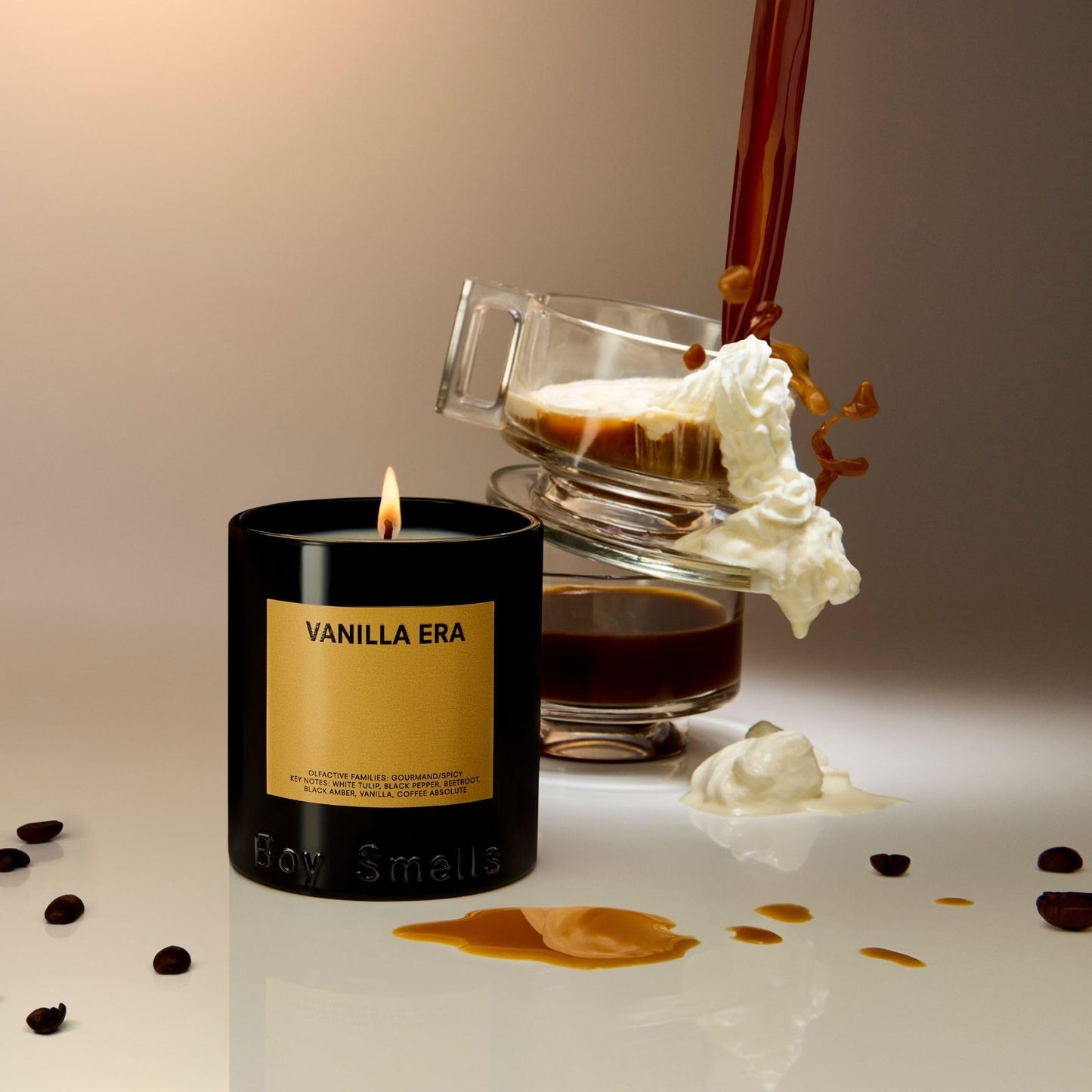 Boy Smells Vanilla Era Candle | White Tulip + Espresso | Gourmand, Spicy Scented Candle | Vegan, Non-GMO Soy Blend