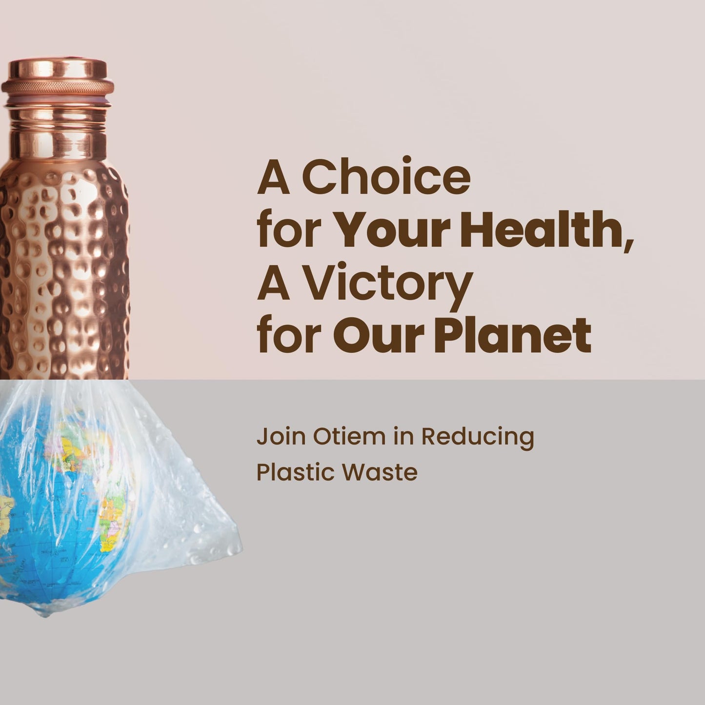 Otiem Pure Copper Water Bottle for Drinking Water, 34 Oz Hammered Finish – Stay Hydrated and Enjoy Ayurvedic Benefits – Leak-Proof, Temperature Retention, Eco-Friendly Design – Durable Copper Bottle