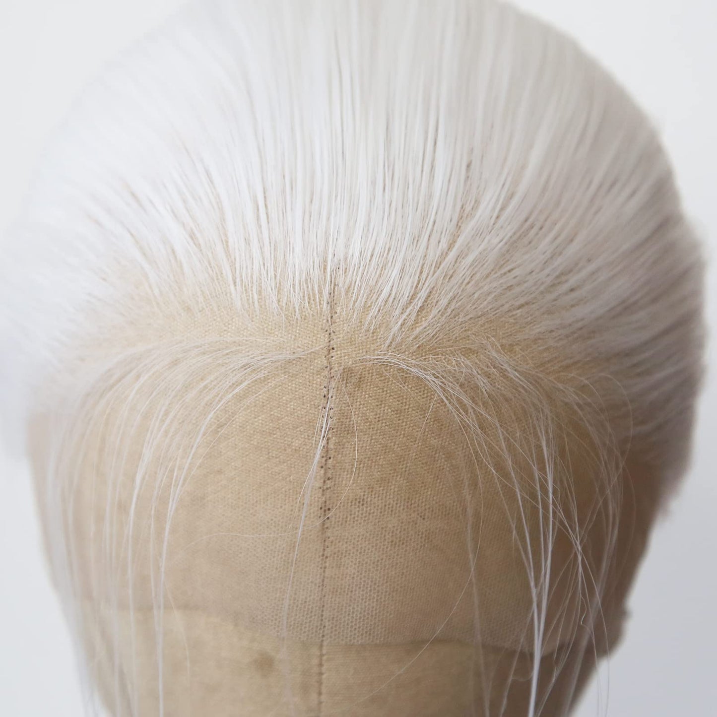 BTWTRY White Synthetic Lace Front Wig - Long Straight Platinum Snow White Lace Front Synthetic Wig - Pre Plucked Natural Hairline - Glueless Heat Resistant Fiber Hair Wig for Fashion Women