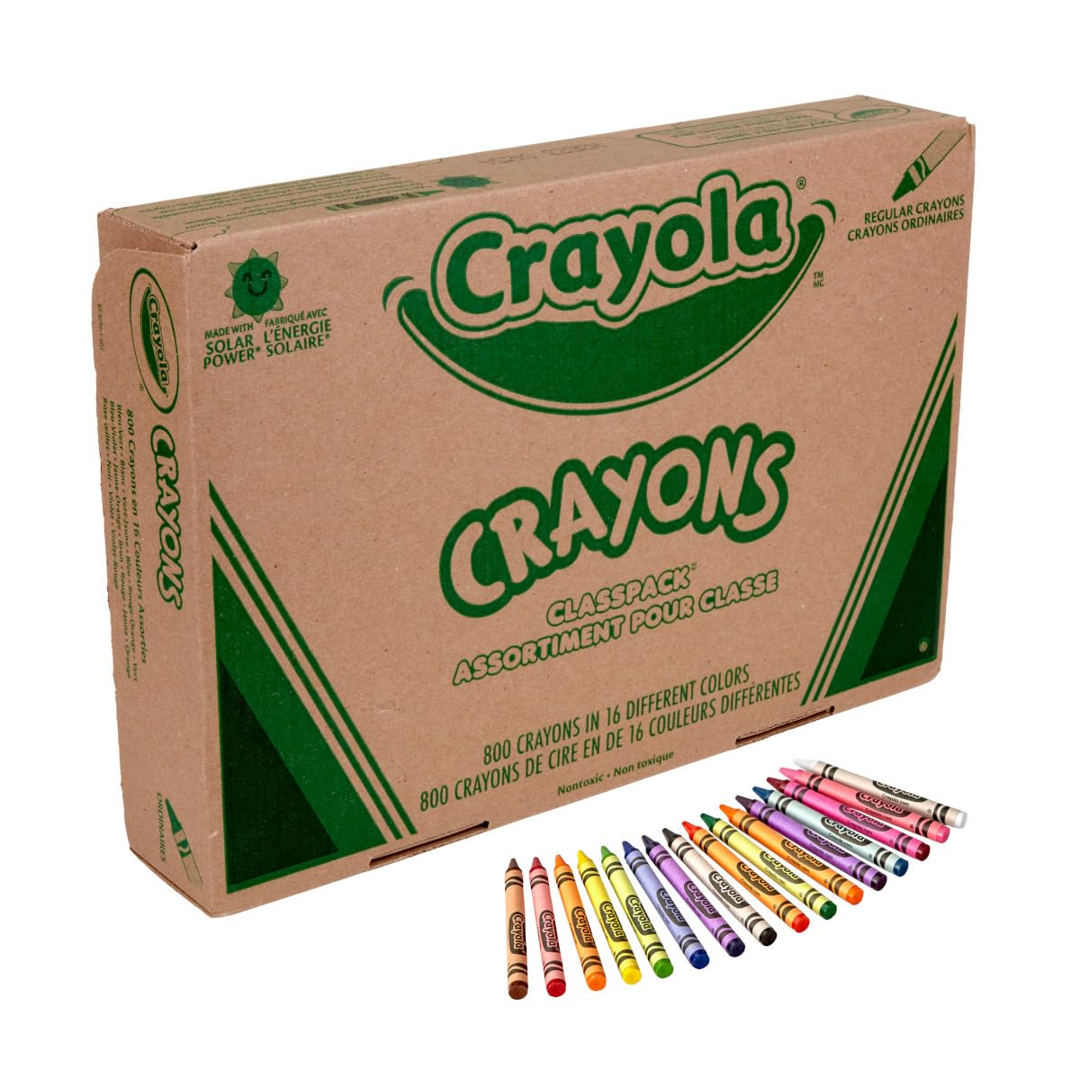 Crayola Crayon Classpack, Teacher Classroom Must Haves, Bulk Back to School Supplies, Elementary & Kindergarten Wishlist, 16 Colors (50 Each), 800 Ct