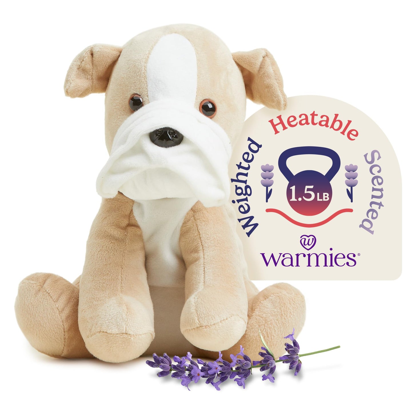 Intelex Bull Dog Warmies Plush