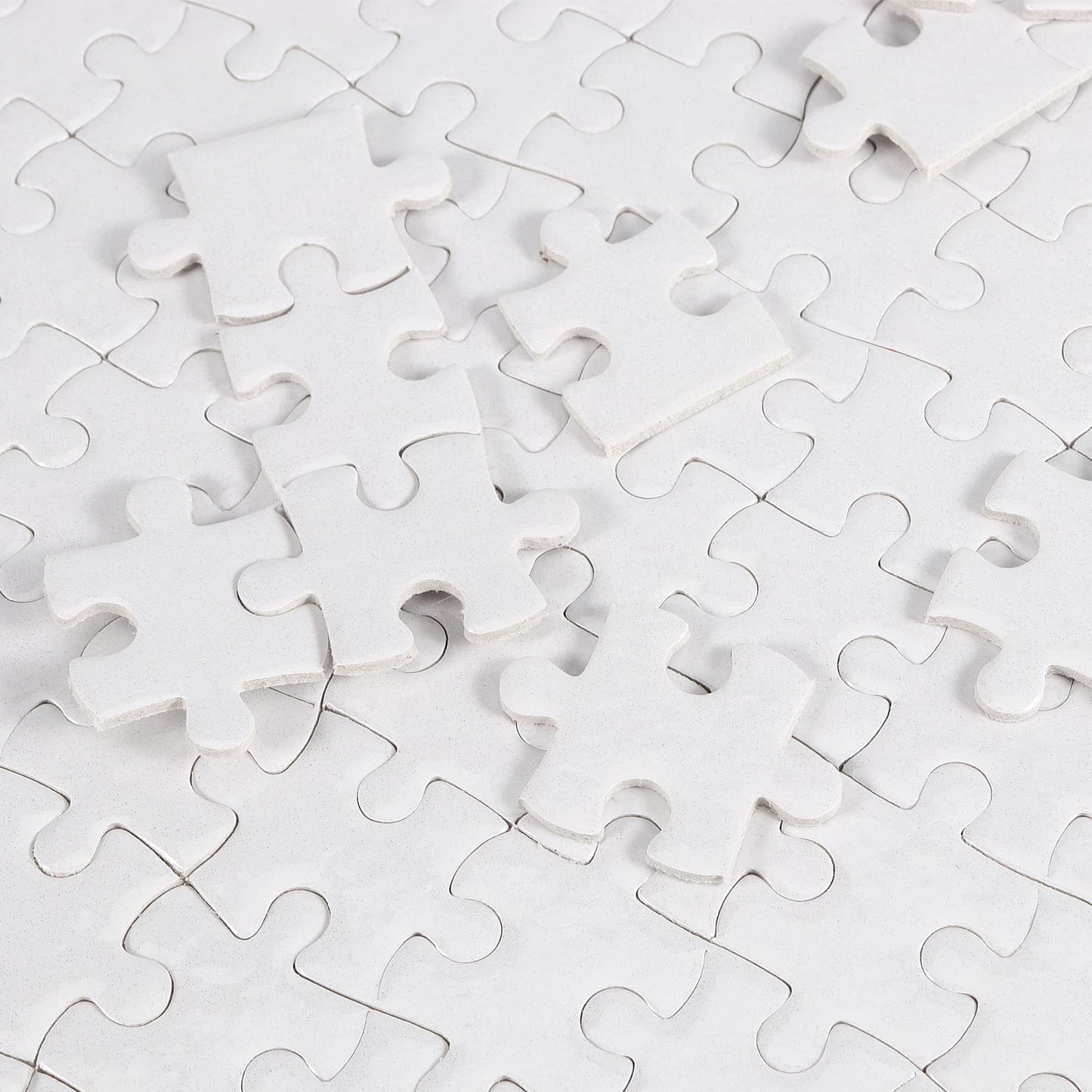 JAPCHET 12 Sets 15.5 x 11 Inches Sublimation Puzzle Blanks, 200 Pieces White Blank Sublimation Jigsaw Puzzles, DIY Custom Puzzle for Heart Press Thermal Transfer Printing Craft