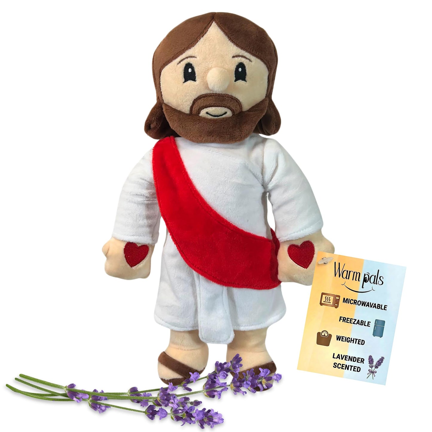 1i4 Group Warm Pals - Jesus - Cozy Lavender Scented Plush Toys - Stuffed Jesus Plush - Coolable Comfort Plushie - Christian Toys