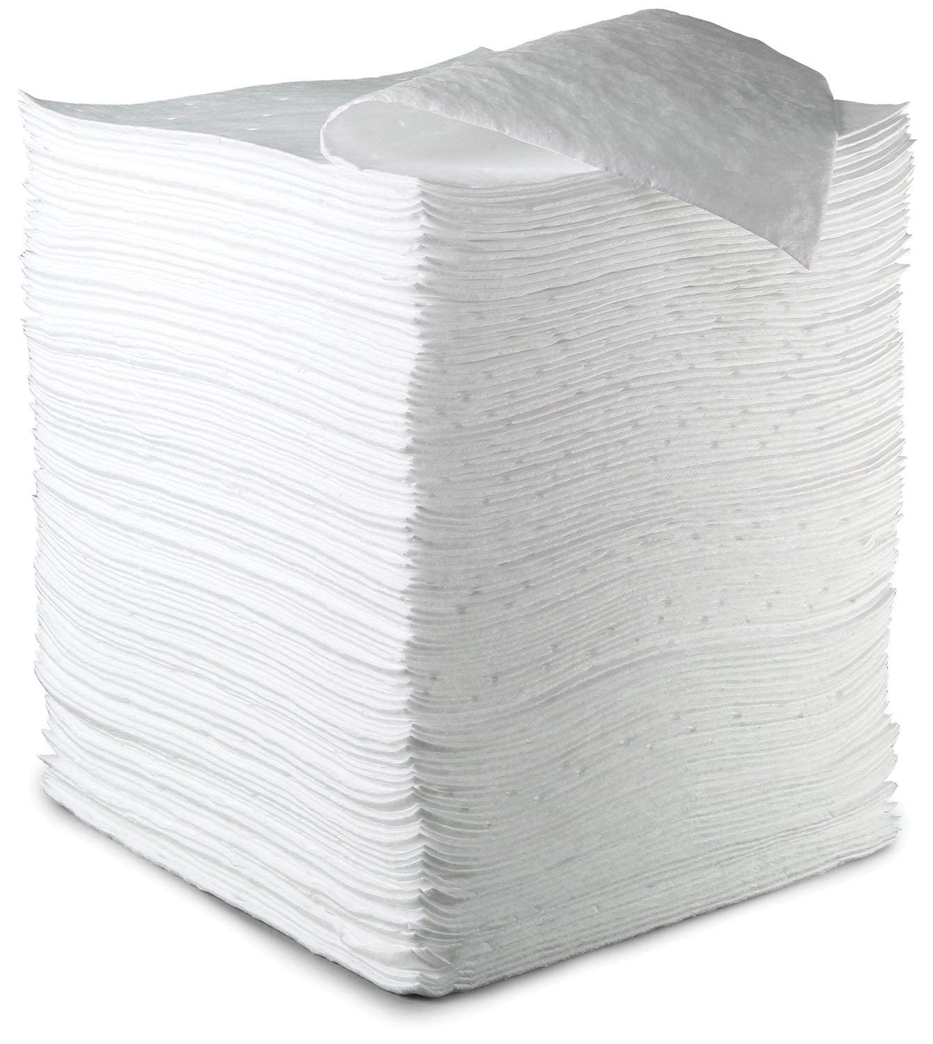 3M Petroleum Sorbent Pad HP-156, High Capacity, White
