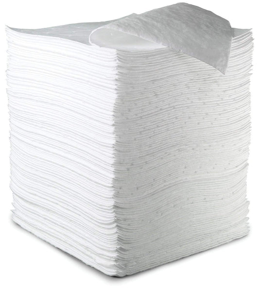 3M Petroleum Sorbent Pad HP-156, High Capacity, White