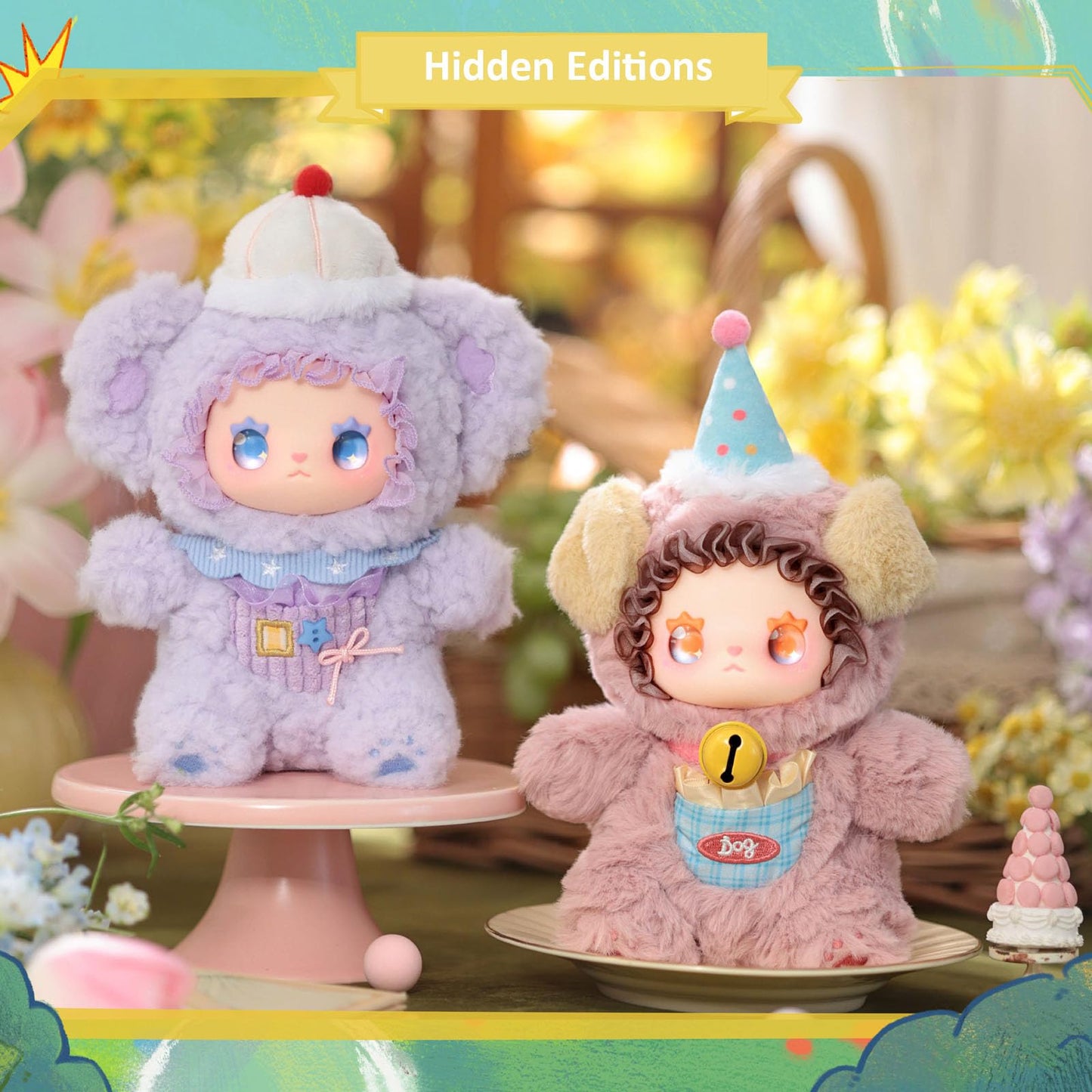 CALEMBOU Plush Doll Blind Box Figures, 6.7'' Cute Stuffed Animal Blind Plush, Kawaii 1 of 6 Possible Mystery Boxes Collectible Toys Cute Soft Plushies Birthday Gifts (Lovely Emma Pocket Zoo Series)
