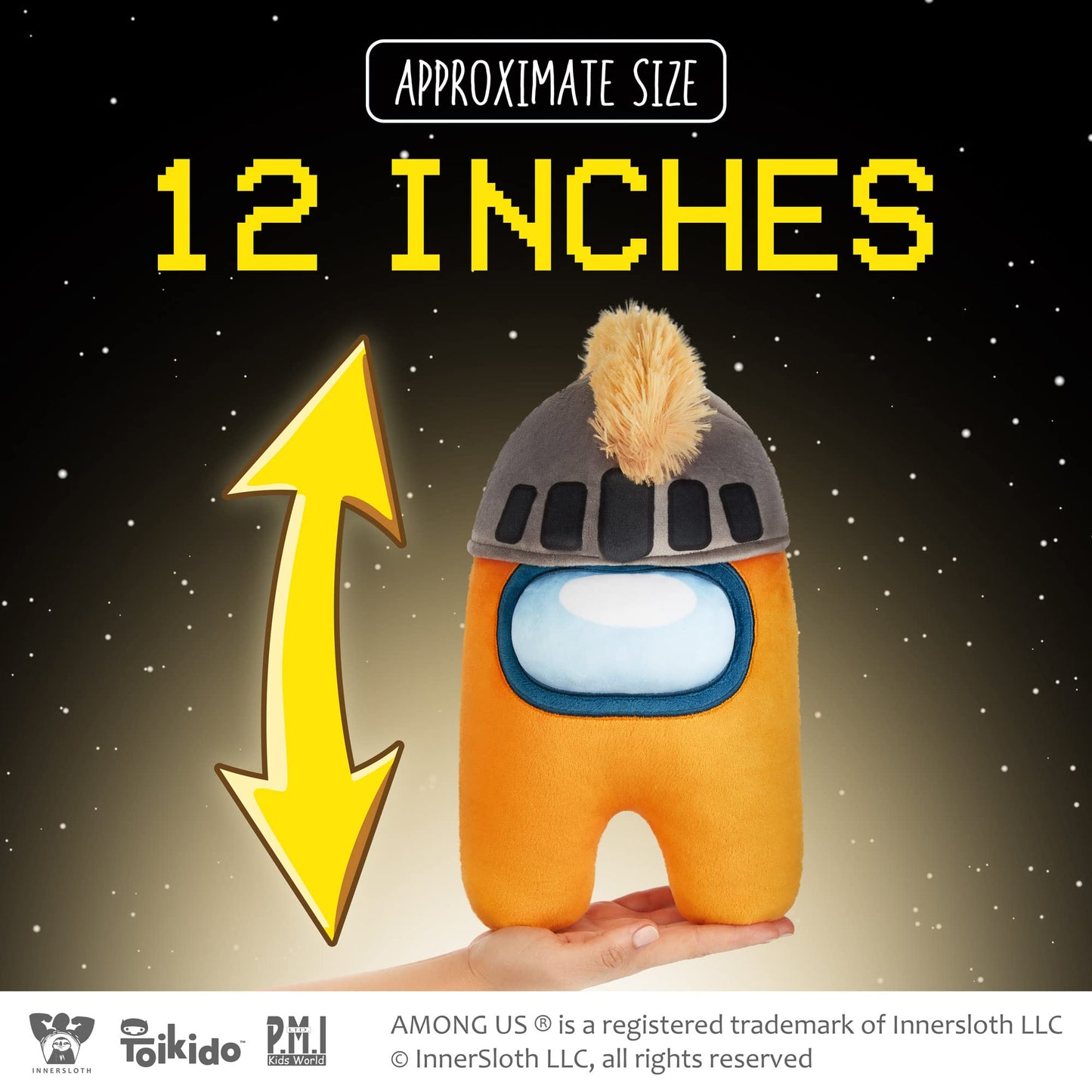 Among Us Plush Buddies | Four 1-Foot-Tall Huggable Among Us Plushie Collectibles | Playable Among Us Toys | Among Us Kids’ Toys by P.M.I. | 12 Inches (Knighted Knight)