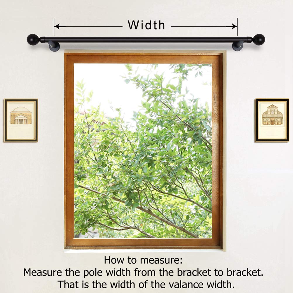 ELKCA Grey Chenille Window Curtains Valance for Living Room Curtain Waterfall Valance for Bedroom (W79 Inch, 1 Panel)