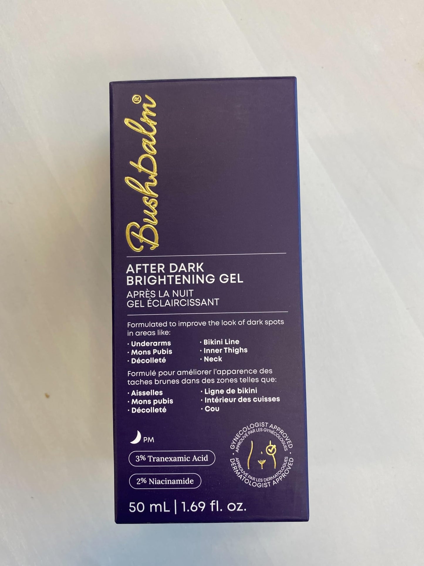 Bushbalm Brightening Routine Bundle - After Dark Brightening Gel & Radiant Reset Exfoliating Pads for Underarm, Bikini Line & Intimate Areas - TXA, Niacinamide and Aloe Vera - Fragrance-Free
