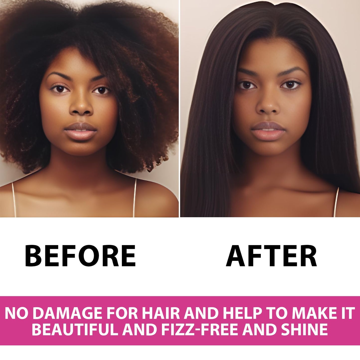 Goiple Hot Comb Straightener for Wigs and Natural Hair - Ceramic Electric Hair Straightening Comb, Curling Iron & Pressing Combs Kit
