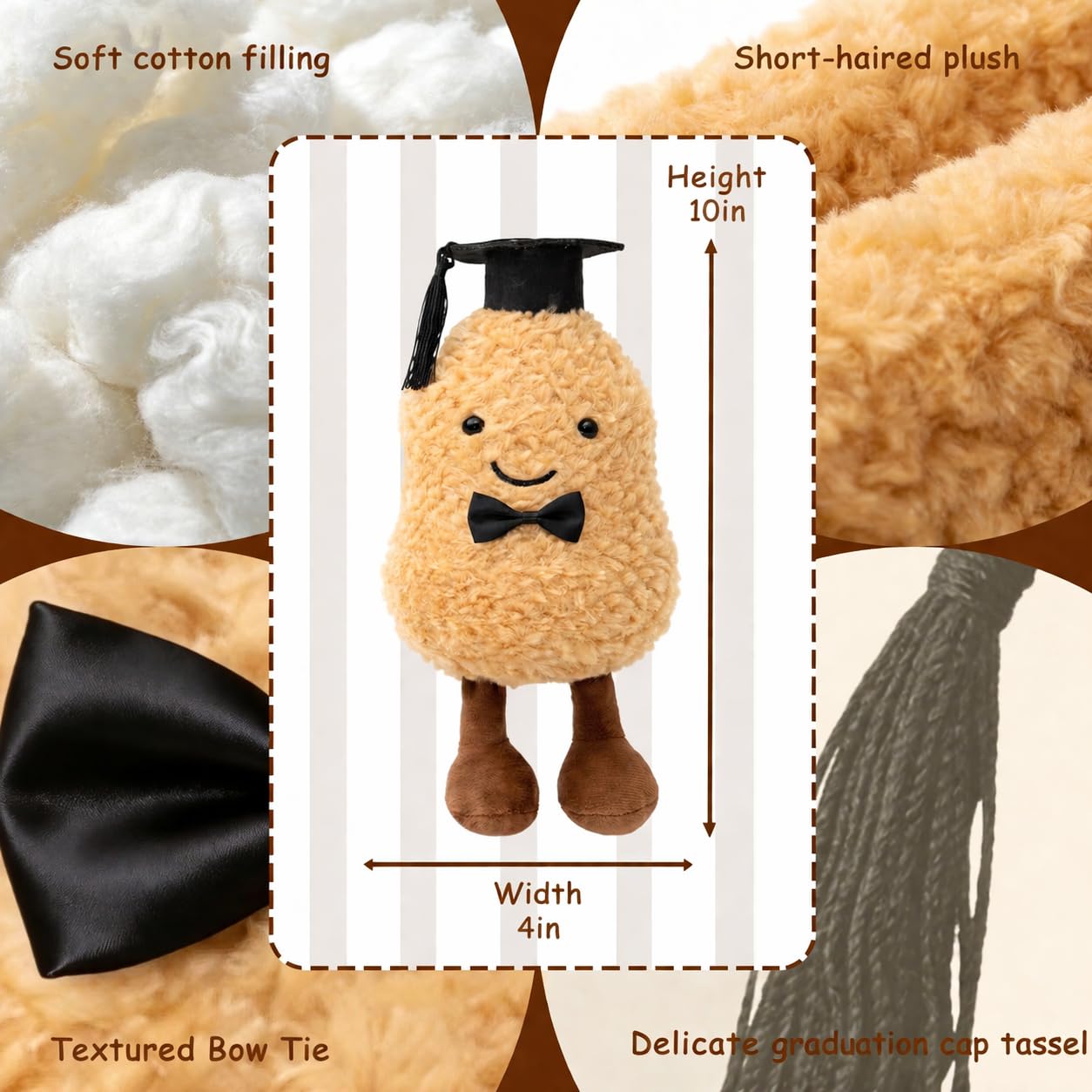 Graduation Souvenirs and Decorations—Suitable for Graduation Ceremonies and Parties (Khaki)