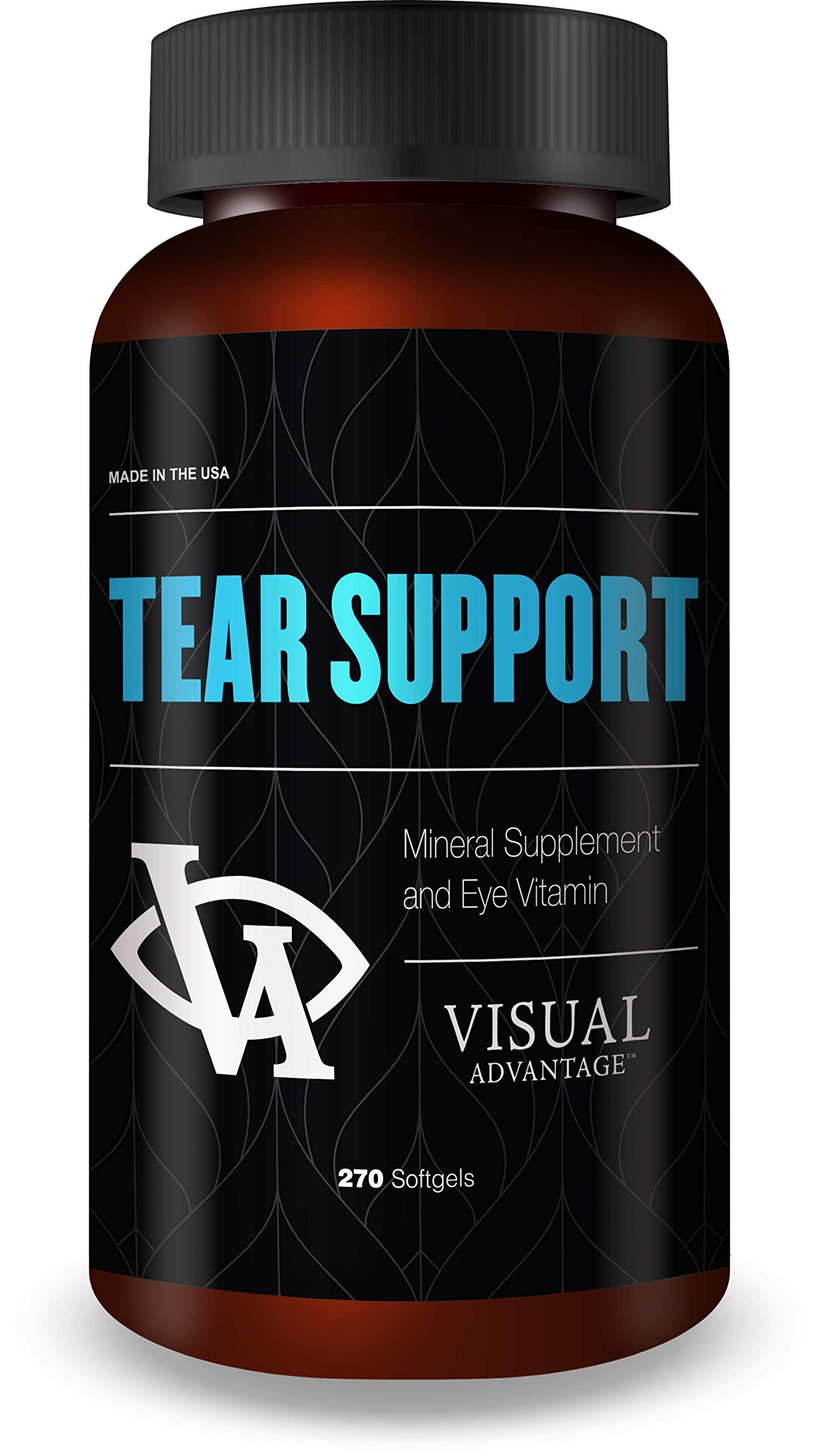 Visual Advantage Tear Support Eye Vitamins - for Dry Eyes - 3 Month Supply