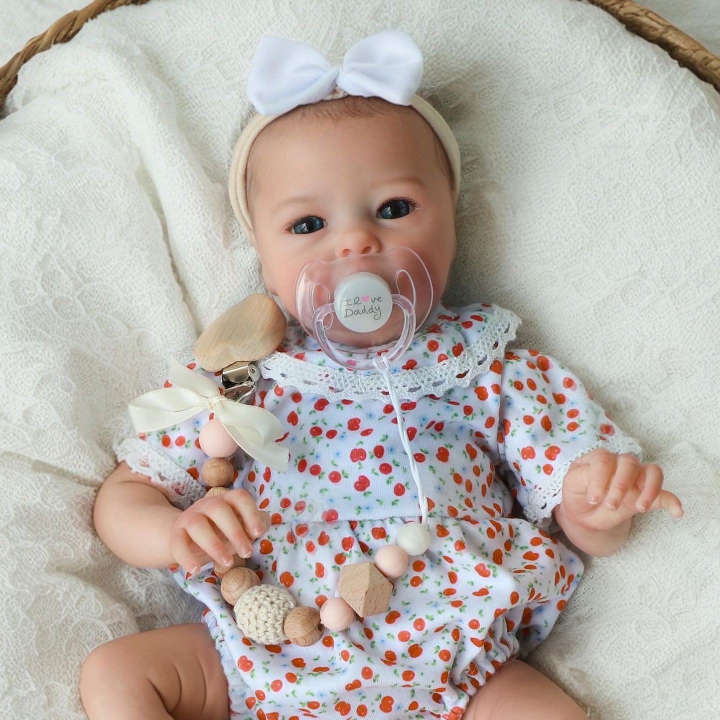 SCOM Realistic Reborn Baby Dolls Tink - 16 Inch Vinyl Preemie Baby Doll, Poseable Real Life Baby Girls Dolls with Soft Weighted Cloth Body Newborn Baby Doll Gift Toy for Boy or Girl Ages 3+