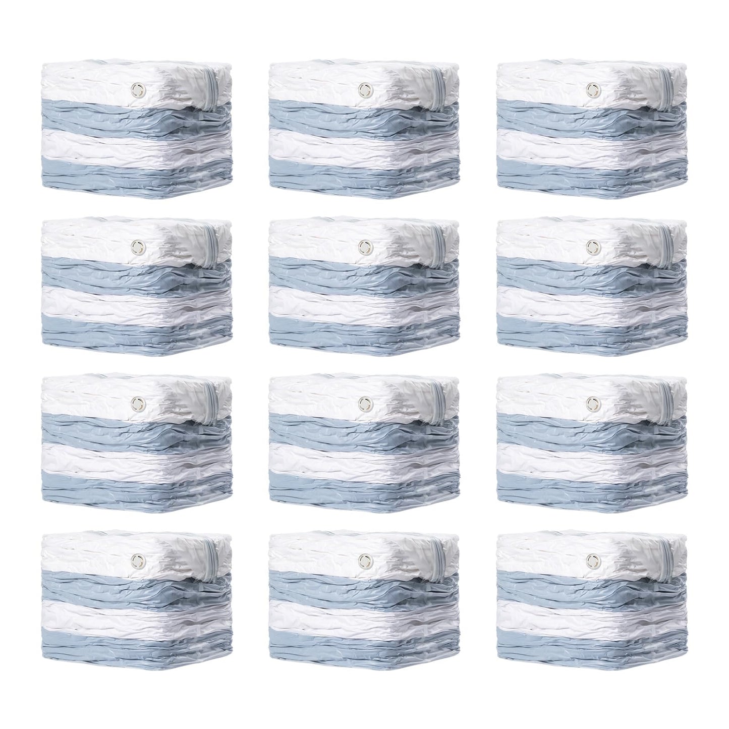 TAILI 12 Pack Vacuum Storage Bags, Jumbo Cube 31x40x15 Inch, Extra Large Vacuum Seale Bags for Comforters Blankets, Bedding, Clothing, Space Saver Closet Organization, Clear