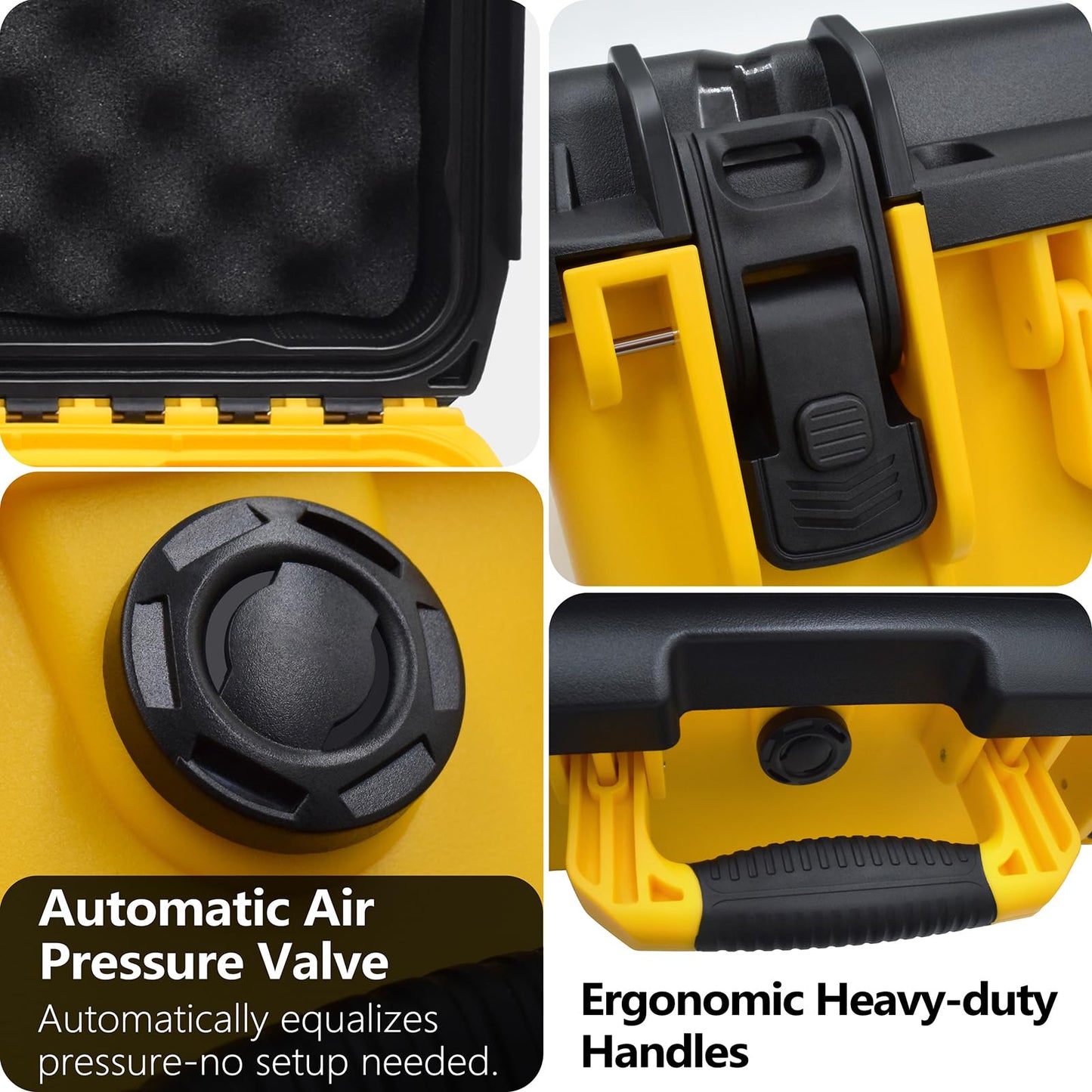 Case for Dewalt Battery- Extra Large Hard Storage Box with Adjustable Dividers for Dewalt 12V/20V/60V Battery & Charger, Durable Protective Tool Battery Organizer (CASE ONLY)