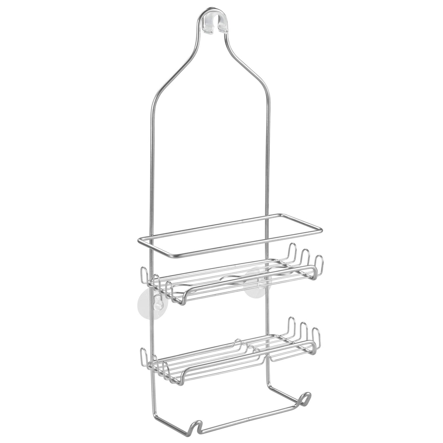 iDesign Steel Hanging Shower Caddy Organizer, The Milo Collection – 9” x 4.5” 21.25”, Silver