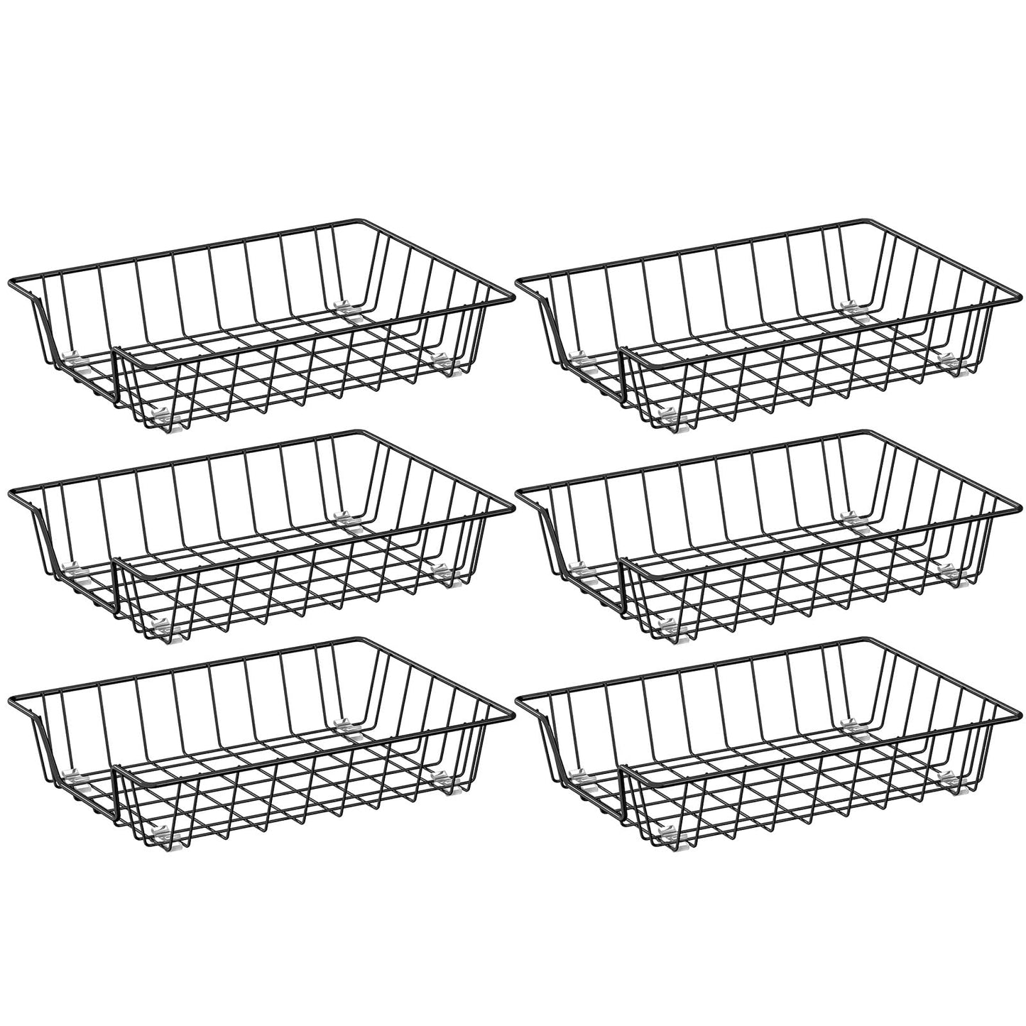 Gawerk Letter Desk Tray Organizer, A4 File Tray Magazine Files Storage Basket Organizer Bin (6)