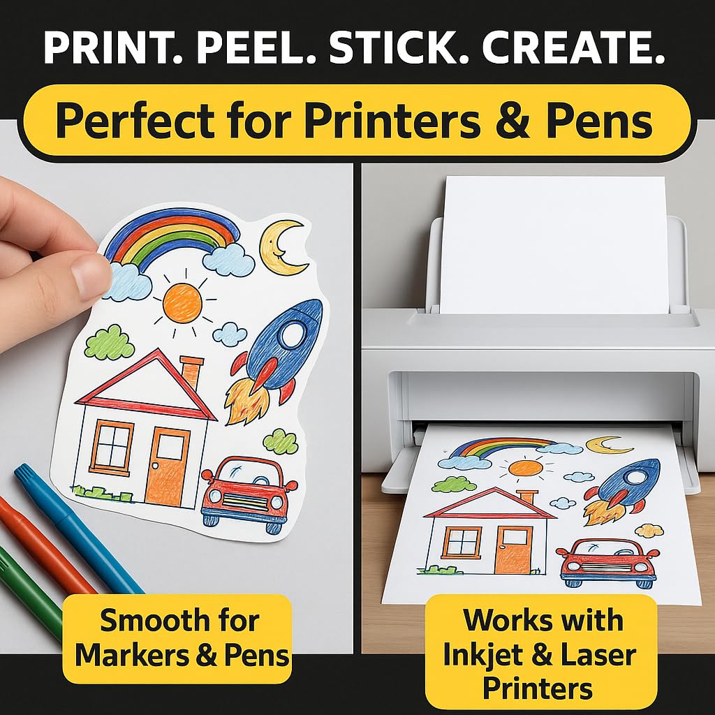 Mailing Labels for Laser/Inkjet Printer, Address Labels Stickers - 500 Sheets 3 1/3" x 4" 6 up Printable Sticker Paper, 3000 Mailling Label for Packages