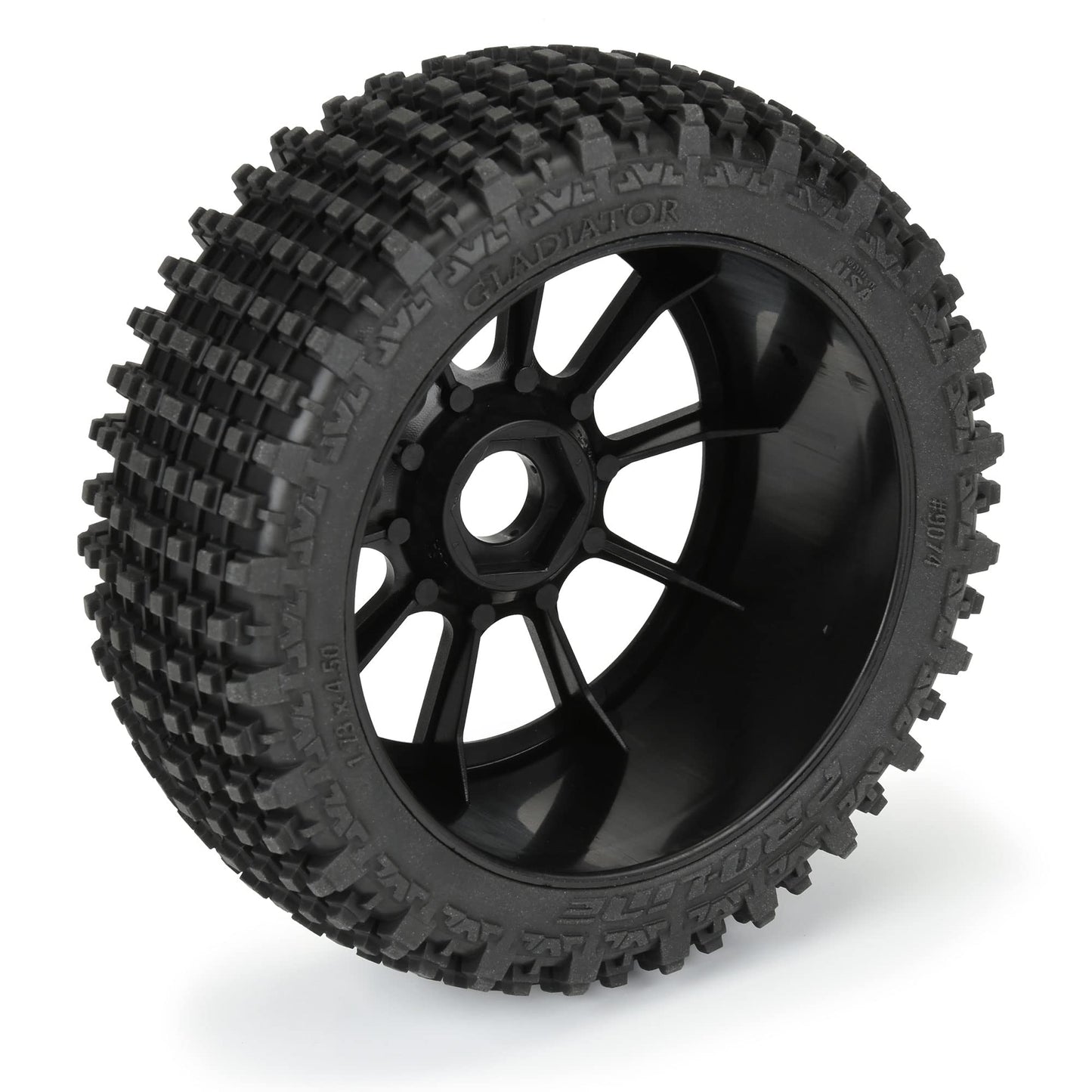 Pro-line Racing 1/8 Gladiator M2 Fr/Rr BgyTire MTD Blk Mach 10 2 PRO907421 RC Tire