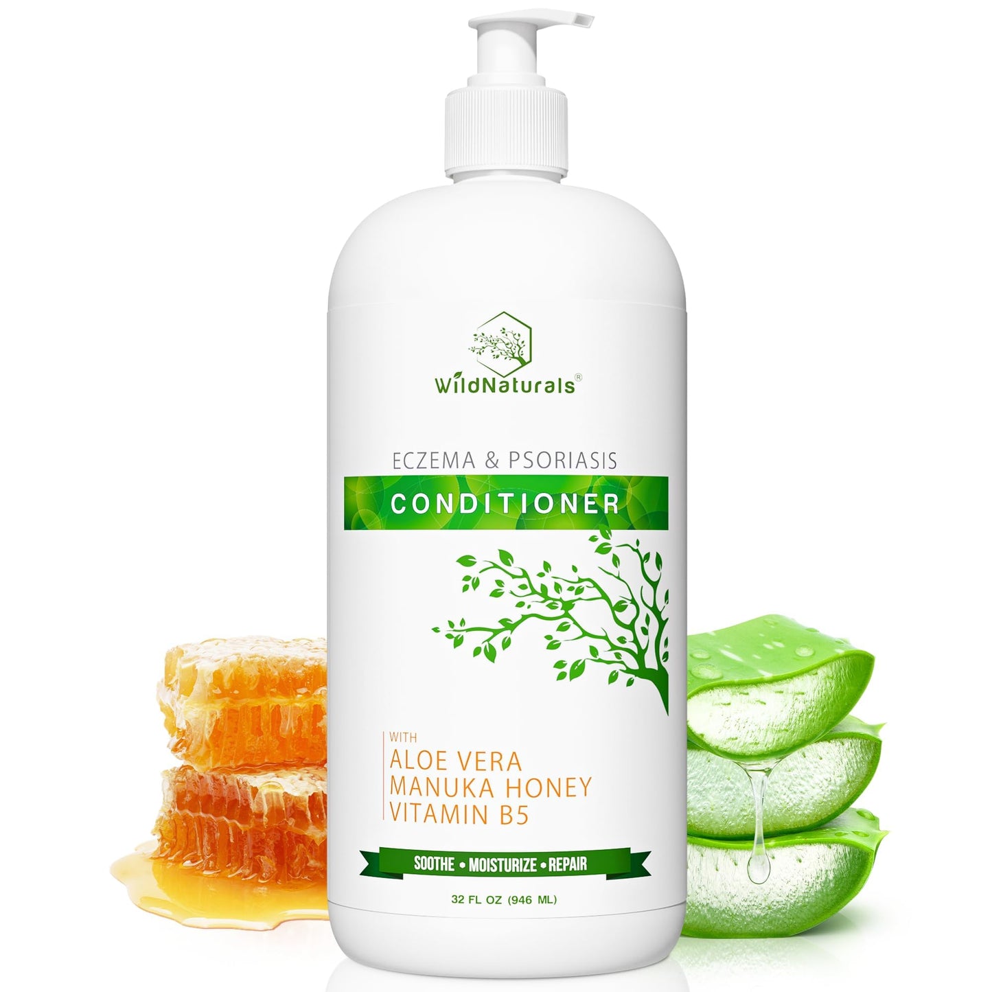 Eczema and Psoriasis Deep Conditioning Treatment - Anti-Dandruff Conditioner for Damaged, Dry Hair and Scalp - Seborrheic Dermatitis Relief