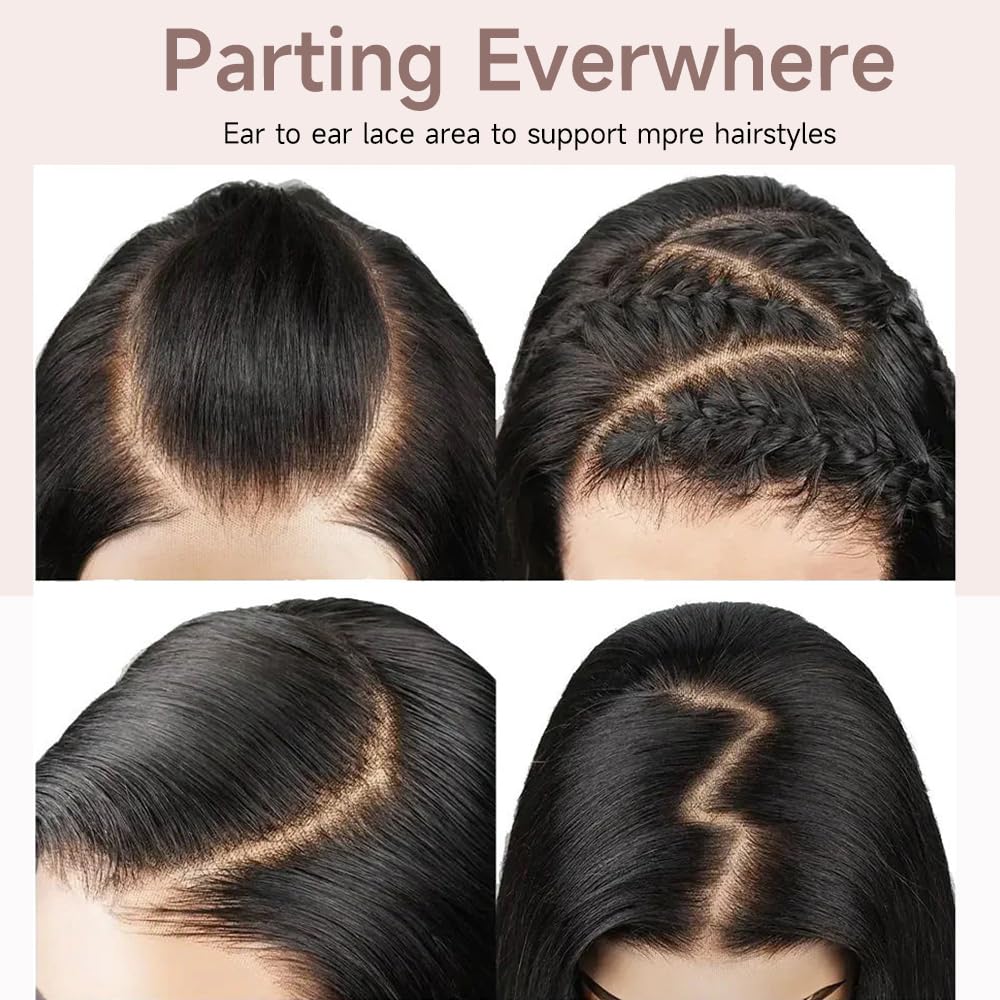 32 Inch 13x6 HD Lace Front Wigs Human Hair Body Wave Lace Front Wigs Human Hair Pre Plucked 200% Density Transparent Lace Frontal Wigs Human Hair Lace Front Wigs Baby Hair Human Hair Wig for Women