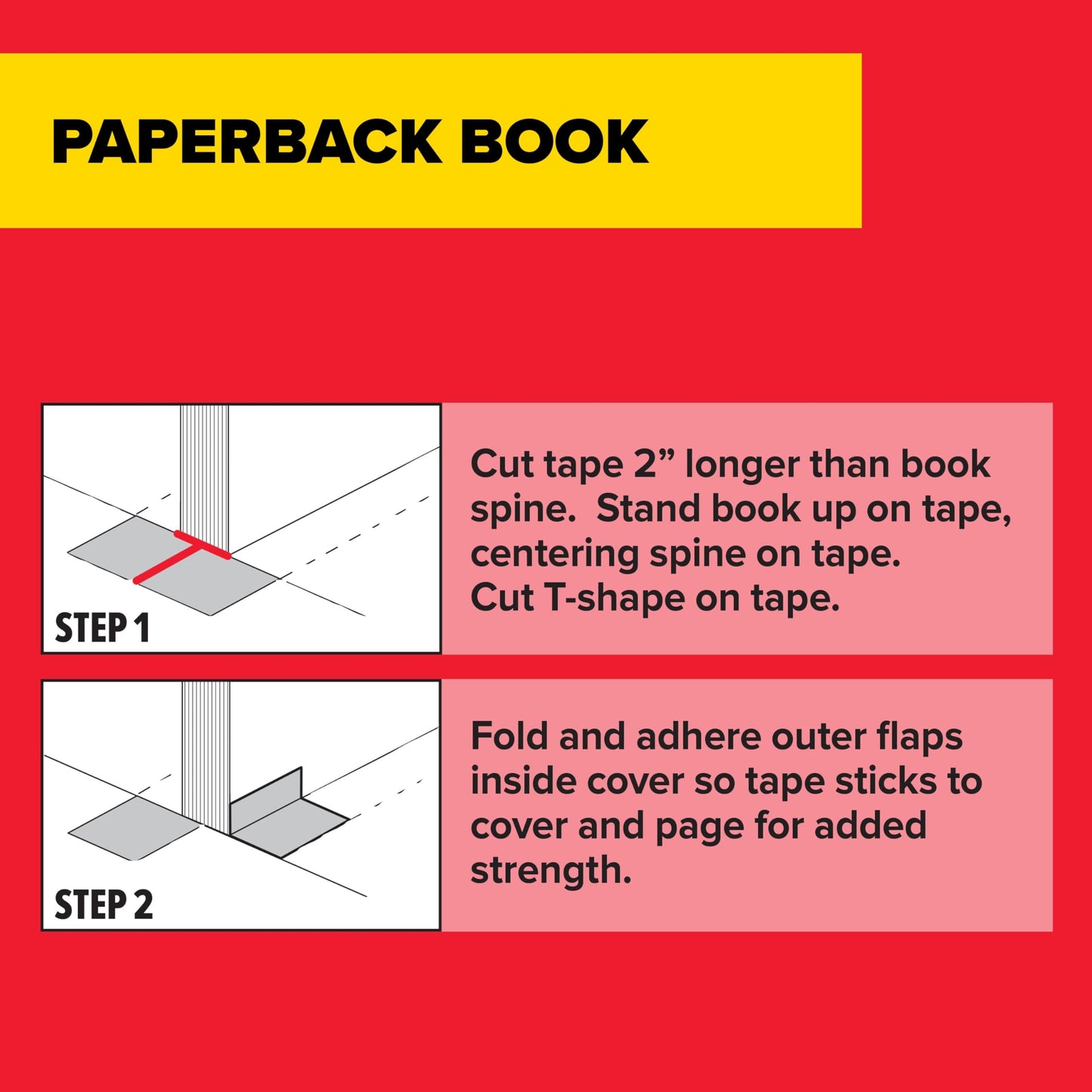 Scotch Book Tape Value Pack, Excellent for Repairing, Reinforcing Protecting, and Covering (845-VP)