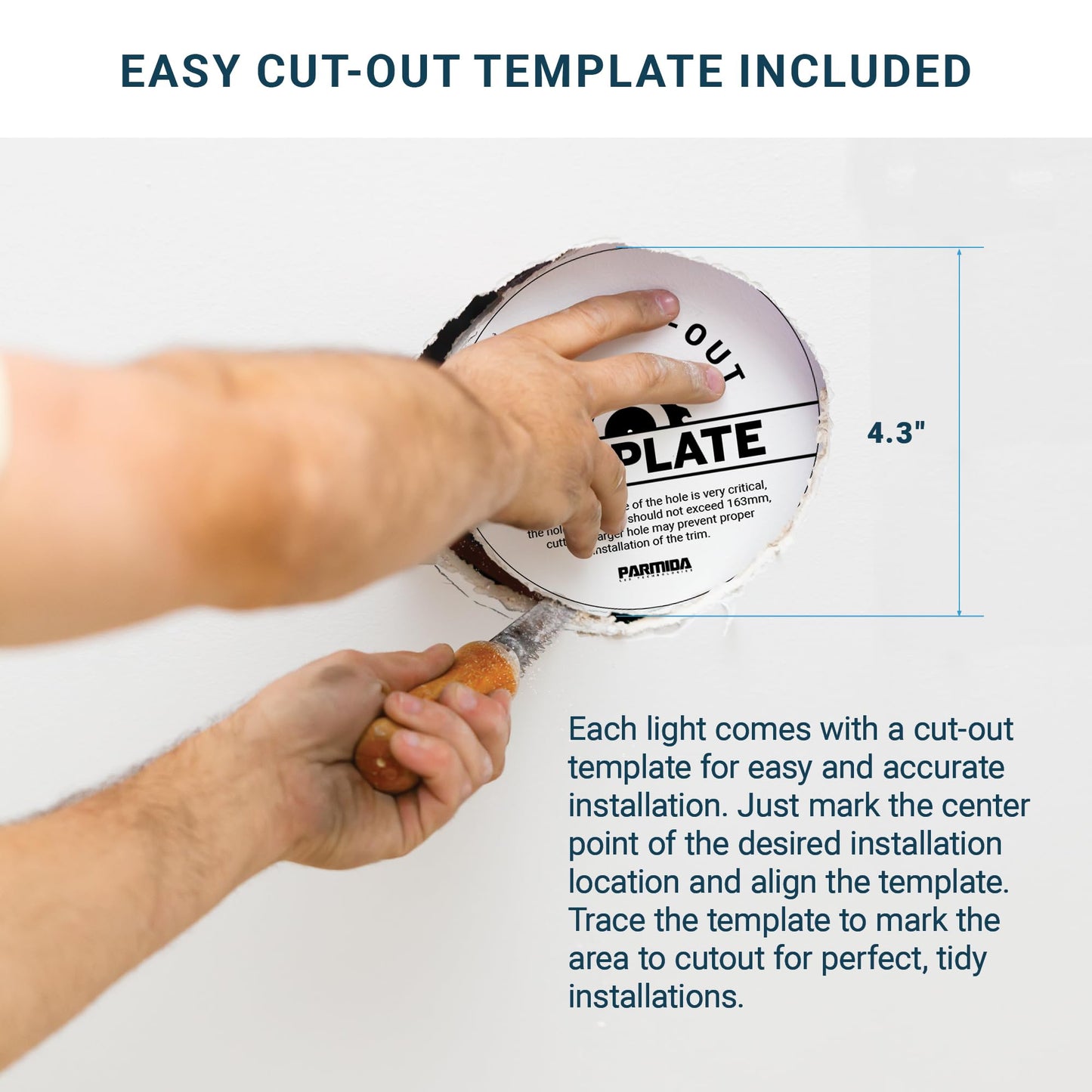 PARMIDA (6 Pack) 4 Inch 2HR Fire Rated LED Recessed Light, ETL, 5 Color Selectable 2700/3000/3500/4000/5000K, 9W Dimmable Ultrathin Canless Wafer Slim Panel Downlight, Wet/IC Rated, No Tenmat Needed