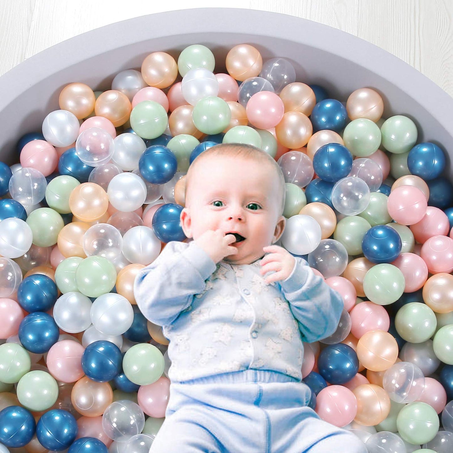 STARBOLO Star Ball Pit Balls - Pack of 100 200 500 1000 Macaron Balls BPA&Phthalate Free Non-Toxic Crush Proof Ocean Ball Soft Plastic Balls for 1-5 Years Kids Birthday Pool Tent Party.