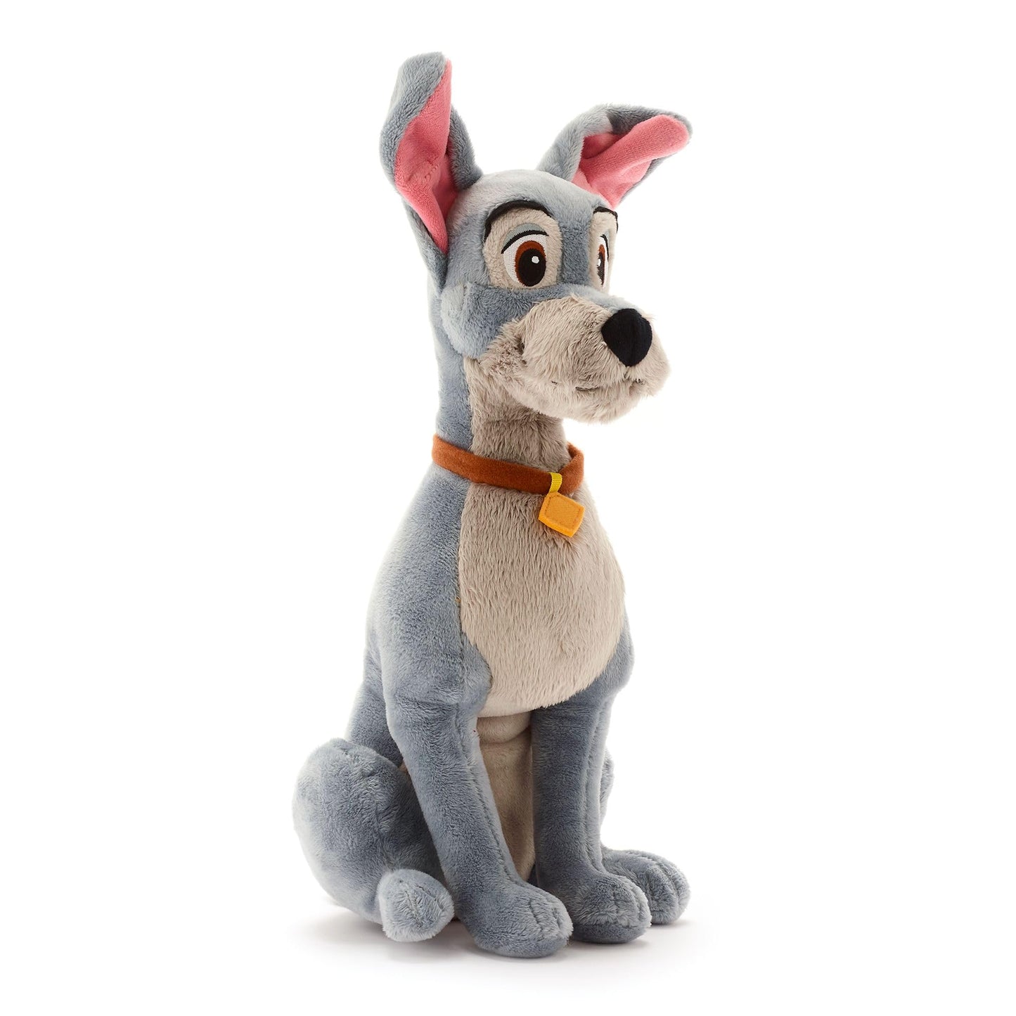 Disney Store Official Tramp Plush from 'Lady and The Tramp' - 13-Inch Soft Toy - Classic Streetwise Canine - Premium Quality, Huggable Design - Ideal Gift for Animated Film Lovers Fans