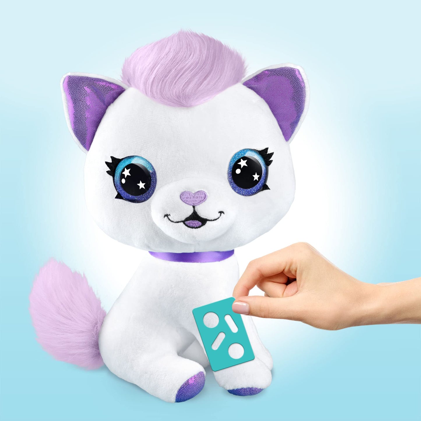 Canal Toys Personalize Airbrush Plush Large Kitty! Decorate, wash, Repeat! Customize Your own Spray Art Plush with Markers, Battery Powered Airbrush and 100+ Stencils. Ages 6+