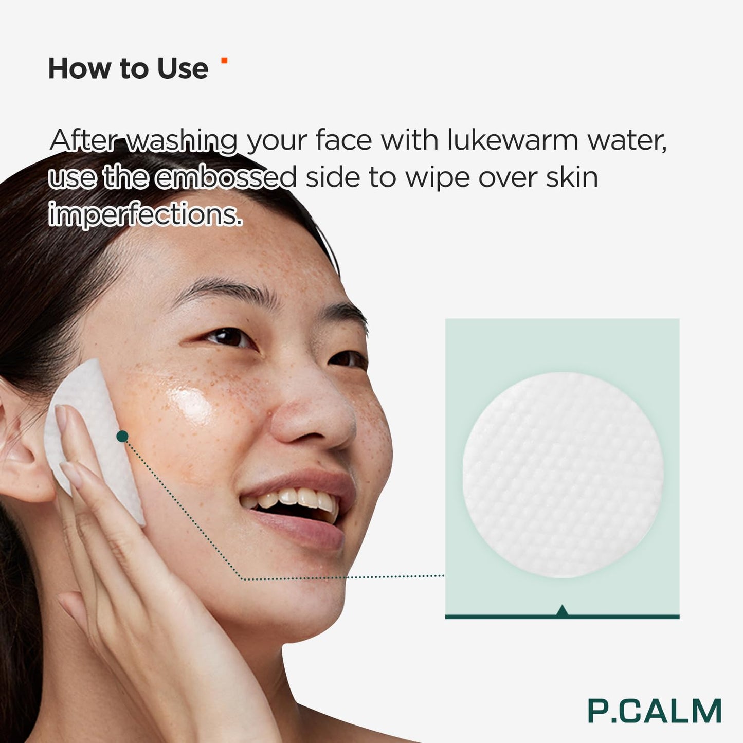P.CALM Barrier Cycle Toner Pad with Refill Pack 60 + 60 Pads | Korean Skincare Daily Toner Pad for Calming Hydrating Soothing Sebum Care for Sensitive Skin | Vegan Cruelty-Free Fragrance-Free