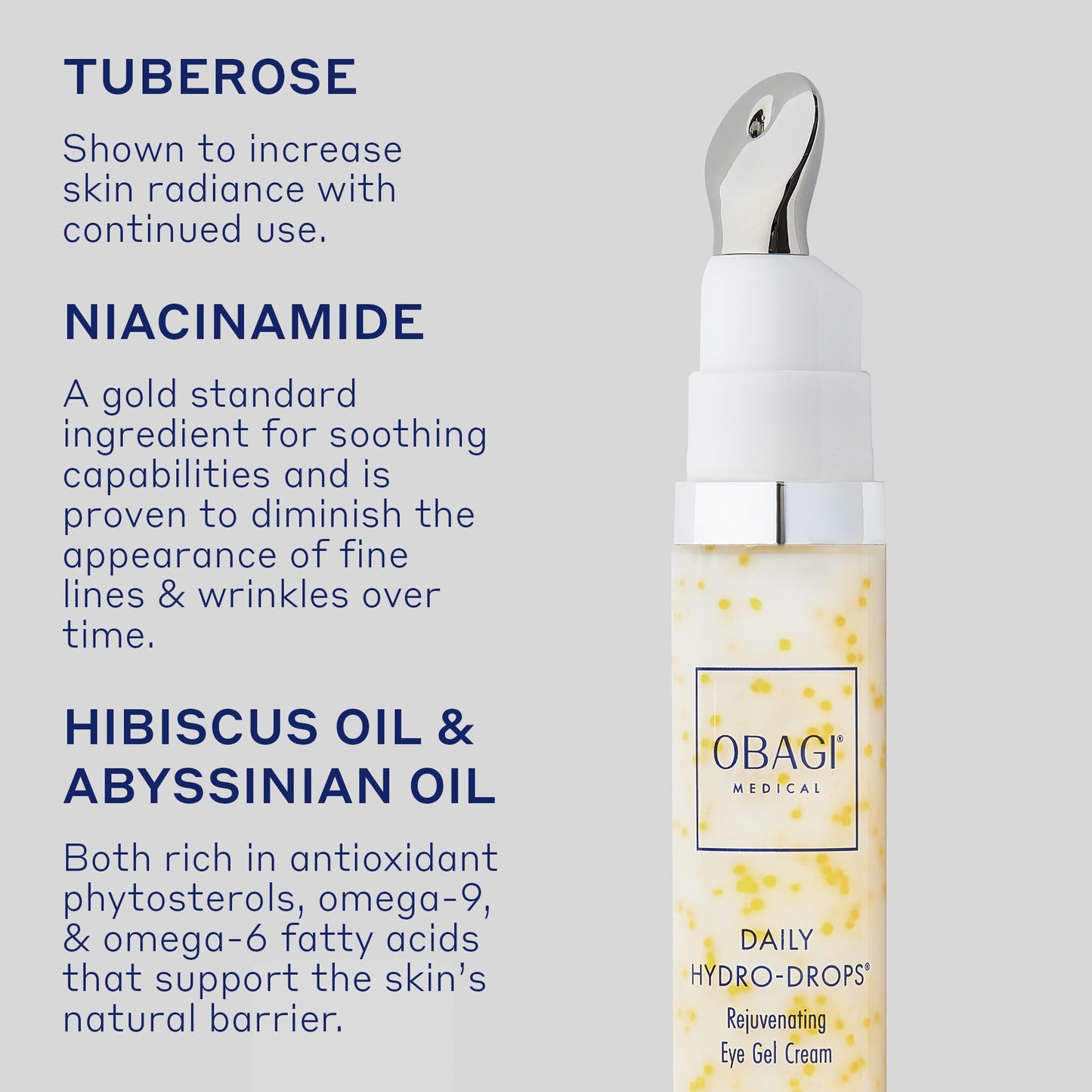Obagi Daily Hydro-Drops Rejuvenating Eye Gel Cream – Reduces the Appearance of Dark Circles & Instantly Brightens, Smooths, & Depuffs Eyes – 0.5 oz