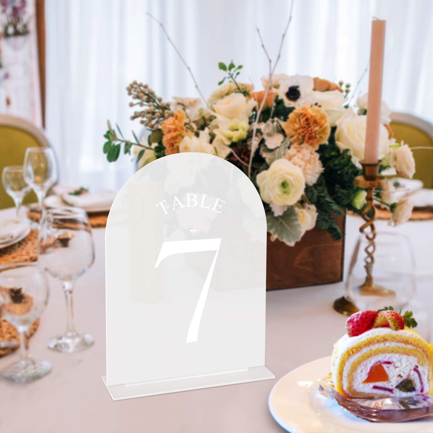 30 Packs Table Number Holders - 5" X 7" Acrylic Sign Table Numbers 1-30, Wedding Table Numbers for Wedding Reception, Party, Anniversary, Event
