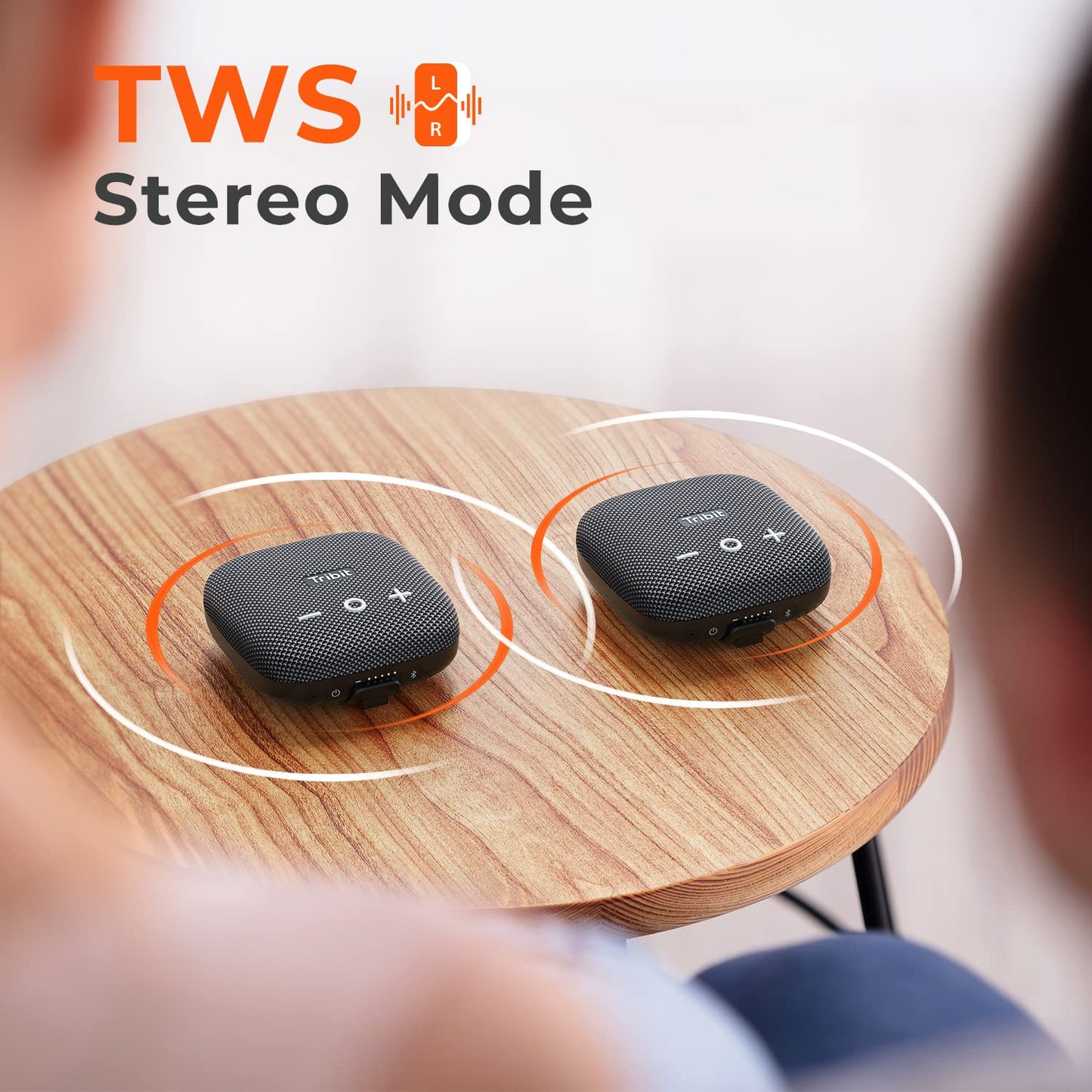 Tribit Stormbox Micro 2 Wireless Portable Speaker: 10W Loud Deep Bass Sound, IP67 Waterproof Bike Speaker with Bluetooth 5.3, 12Hrs Playtime Long Battery Powerbank for Camping Travel Hiking
