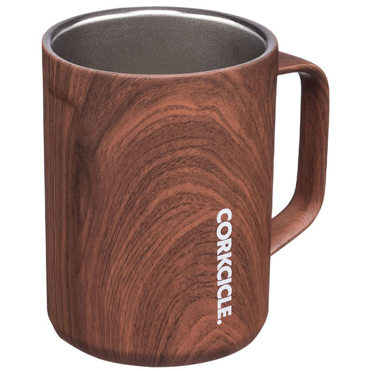 Corkcicle., Mug Wood Walnut 16 Ounce