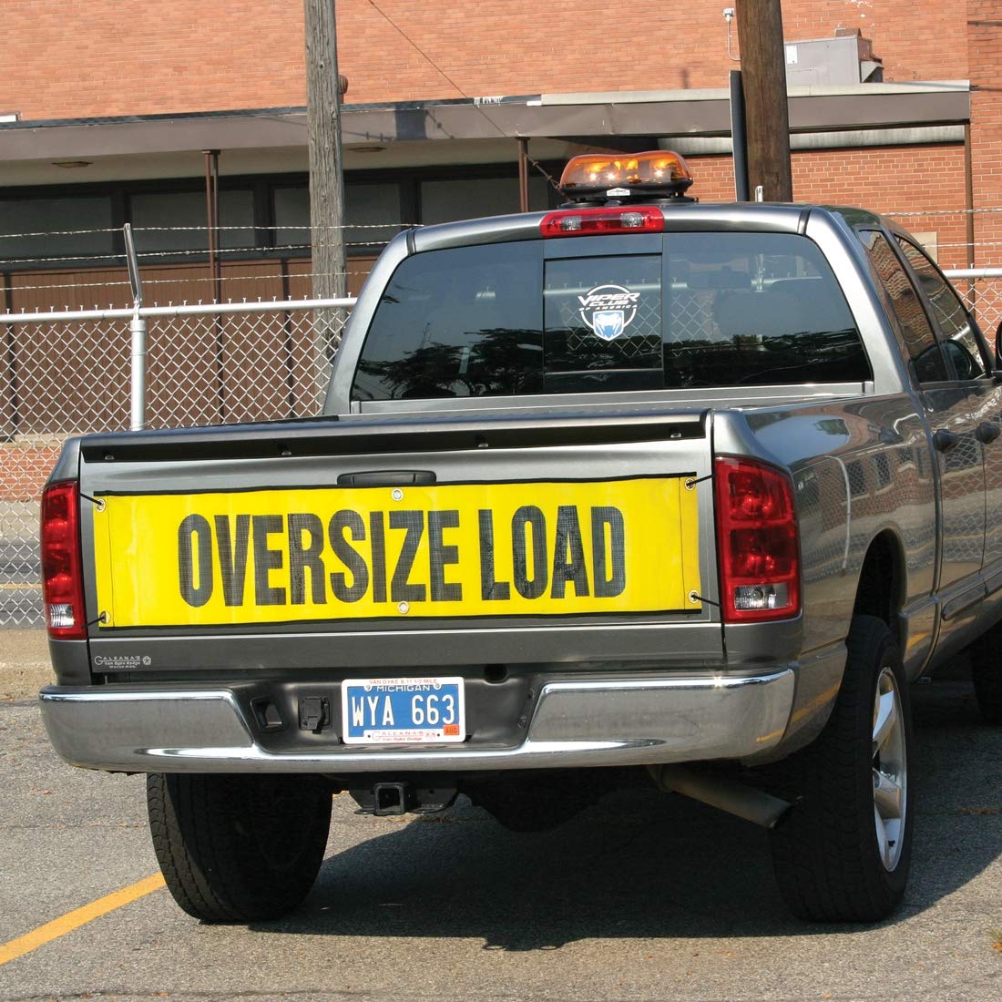 VULCAN Oversized Load Banner For Escort Vehicles - 2 Pack - Mesh - 12 Inch x 60 Inch