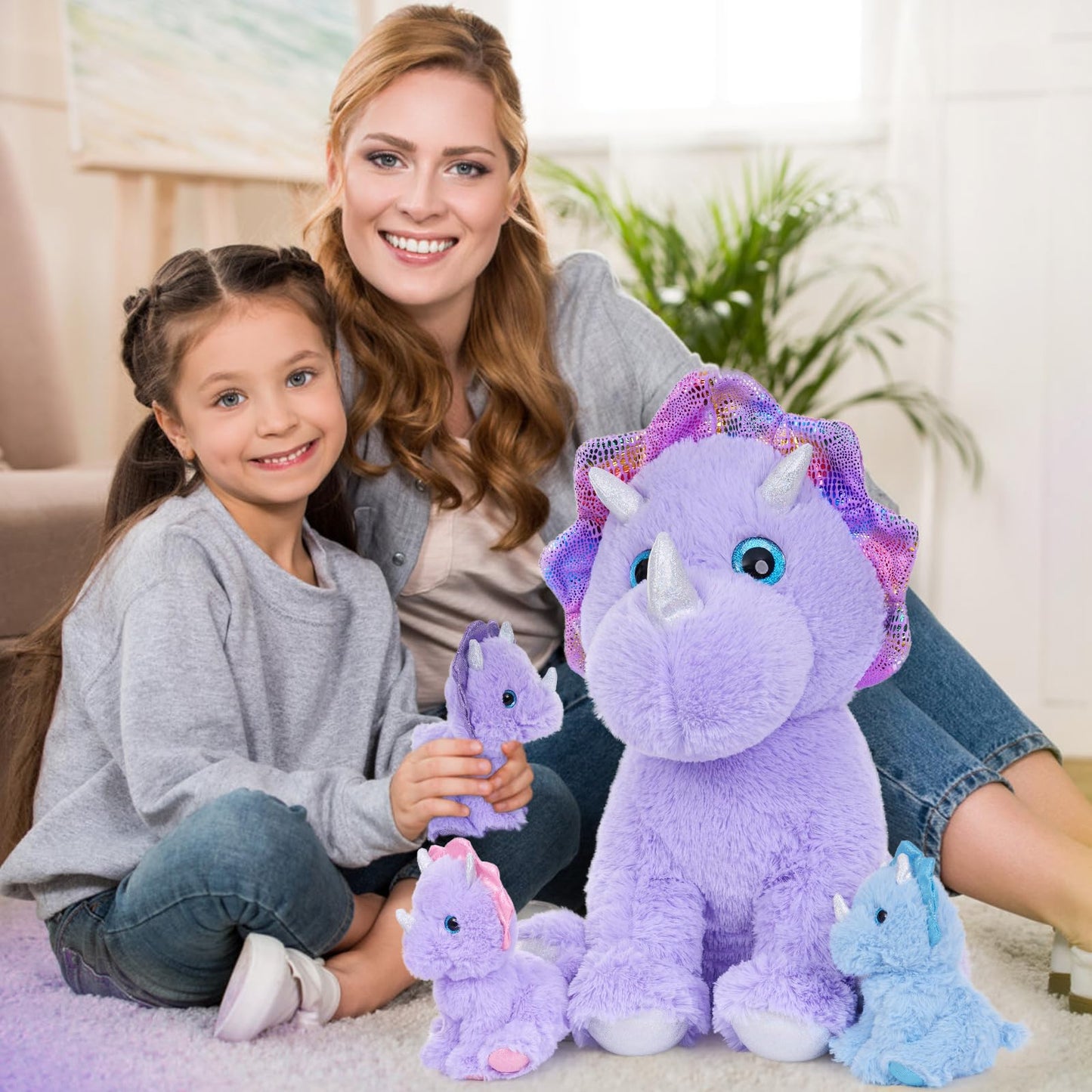 MaoGoLan Purple Dino Stuffed Animal