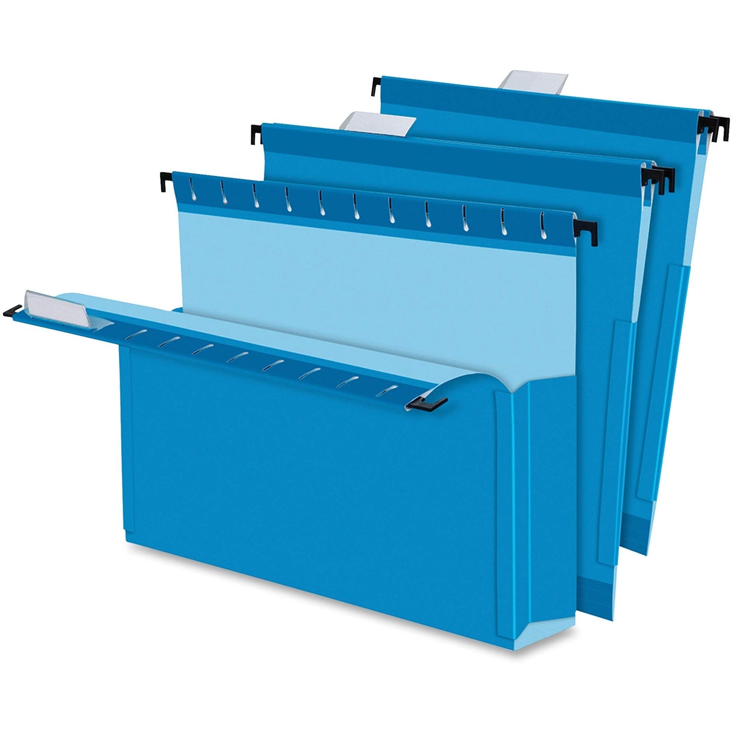 Pendaflex SureHook Reinforced Hanging Box File, 3", Letter, Blue, 1/5 Cut, 25/BX (59203)