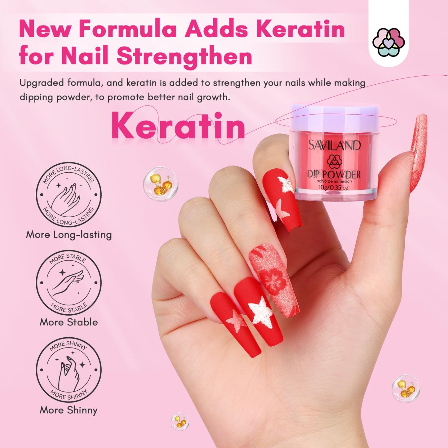 SAVILAND Dip Powder Nail Kit with Drill: Starter Set 30 Colors Summer Spring Keratin Dip Nails Powder with Dipping Powder Liquid Set Activator Base Top Coat Cuticle Oil for DIY Manicure Nail Art