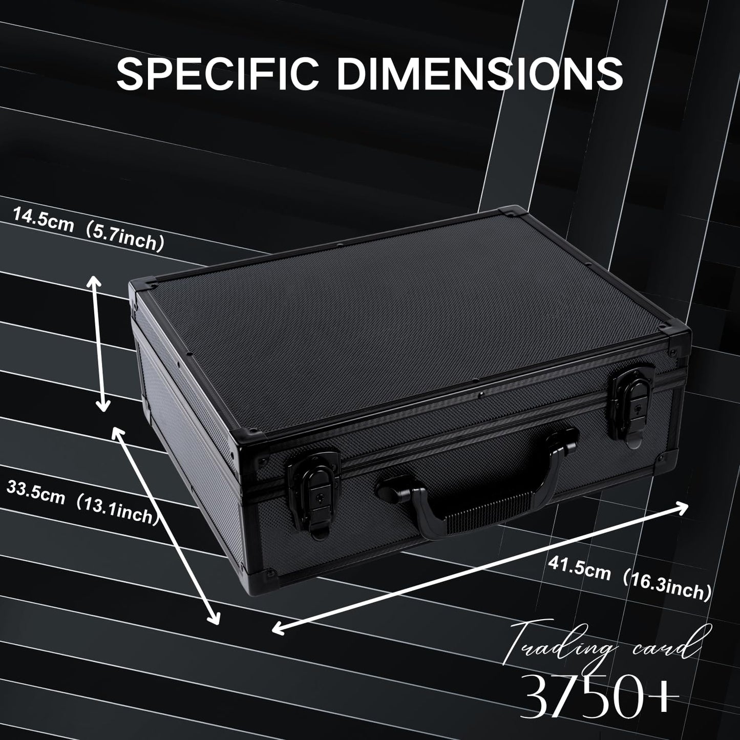 KUOOKING Premium Trading Card Storage Box Holds 3750 Cards with Adjustable Dividers and Durable Acid-Free Plastic, Ideal for MTG, TCG, Sports Cards