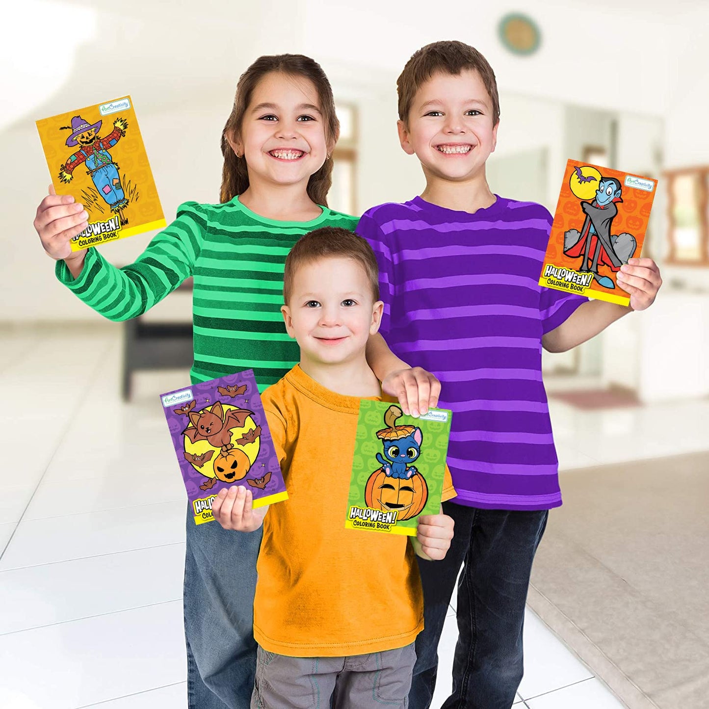 ArtCreativity Halloween Coloring Books for Kids – 36-Pack Mini 5”×7” Booklets – Non-Candy Trick-or-Treat Favors, Goodie Bag Fillers, Classroom Prizes, Party Handouts & Fall Crafts