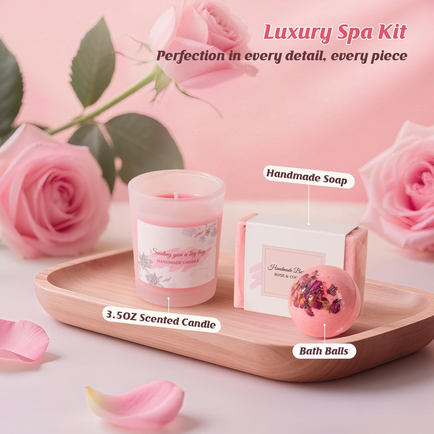 Get Well Gifts Set for Women, Self-Care Get Well Soon Gifts Birthday Gift box, Spa Unique Box Feel Better Care Package, Thinking of You Gift Baskets Gifts for Mom, Wife, Sister, Grandma Friends