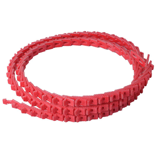 5FT Power Twist V Belt 1/2-Inch x 5 Feet A Type, Adjustable Link Belt Perfect for Lathes, Table Saws and Other Woodworking Tools (Red)