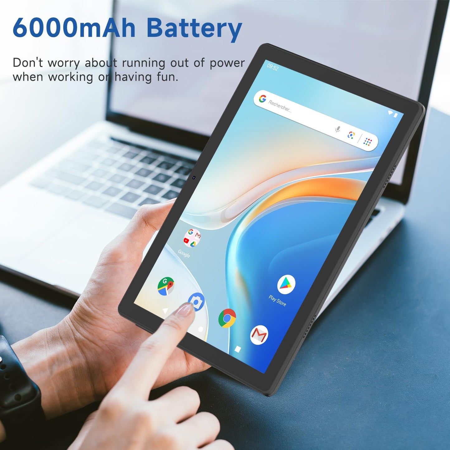 2 in 1 10GB+64GB Tablet 10.1 inch Android 14 Tablet Set Tablets with Keyboard Case wireless Mouse Stylus Screen Flim 10.1 IN 1280*800 HD Touch Screen 8MP Dual Camera Games Tab Wi-Fi BT Tableta PC