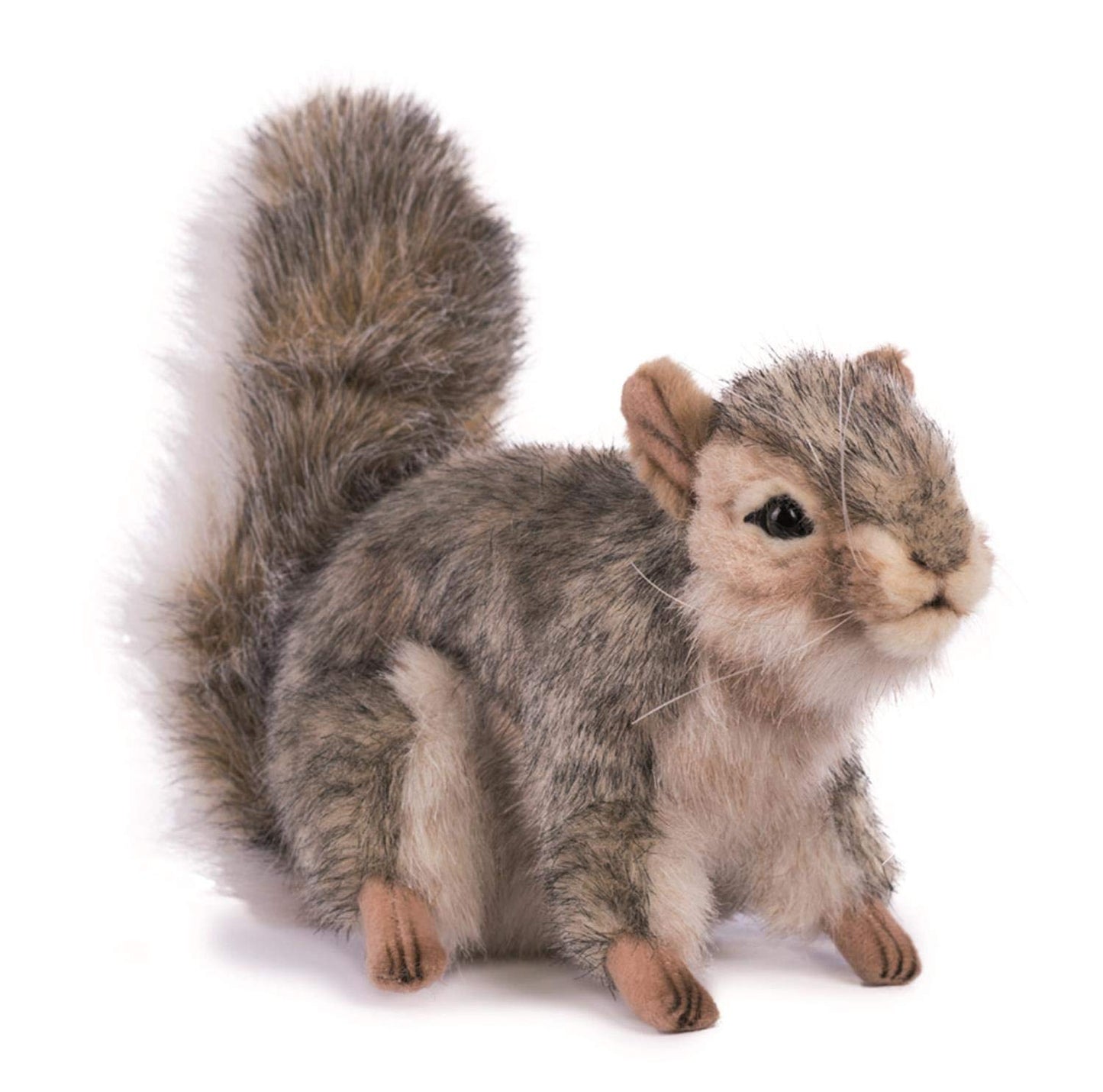 Hansa Sitting Squirrel Plush, Gray